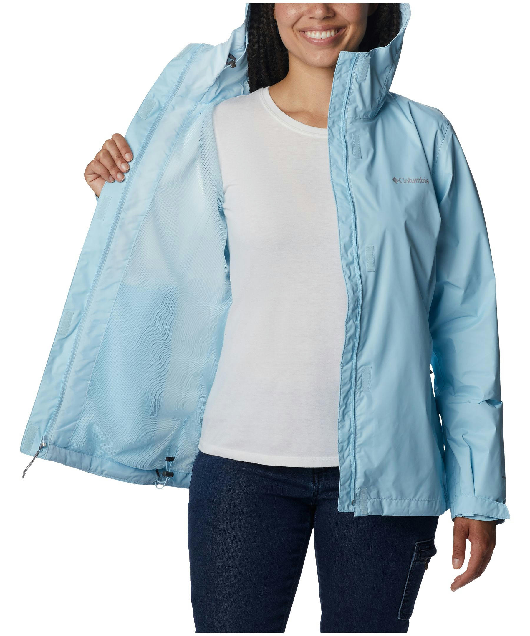 Columbia Women's Arcadia II Hooded Rain Jacket, Waterproof, Breathable, Packable, Shell