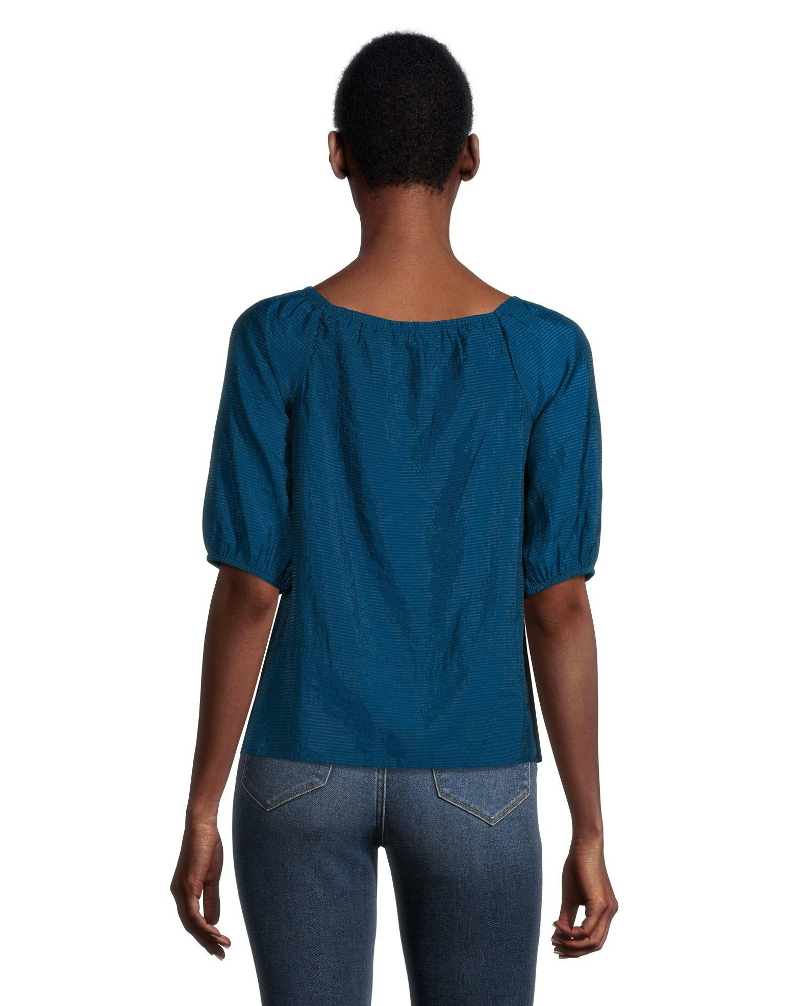 Women's Square Neck Peplum Blouse