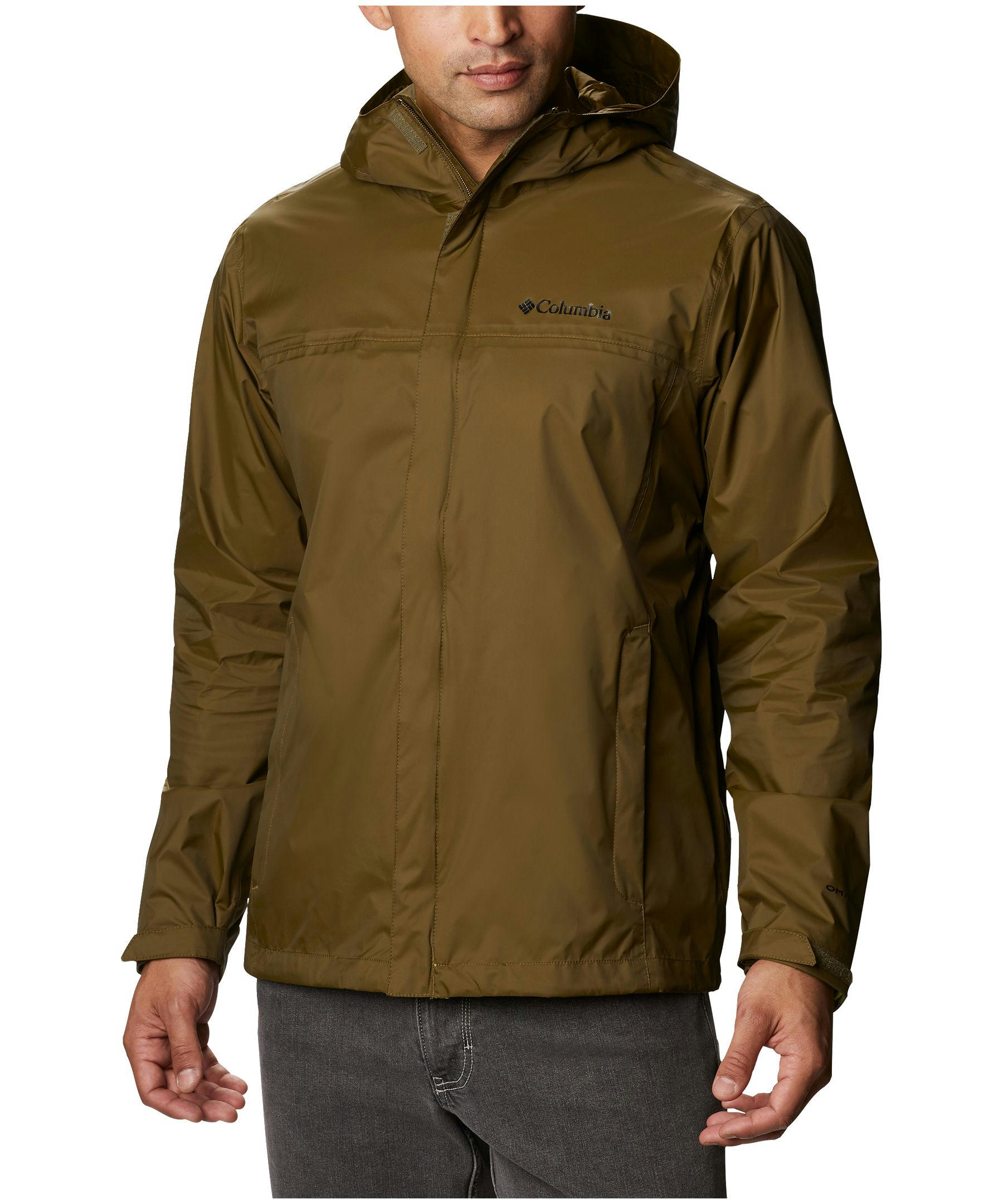 Columbia Men's Watertight II Hooded Rain Jacket, Waterproof, Breathable, Packable, Hiking