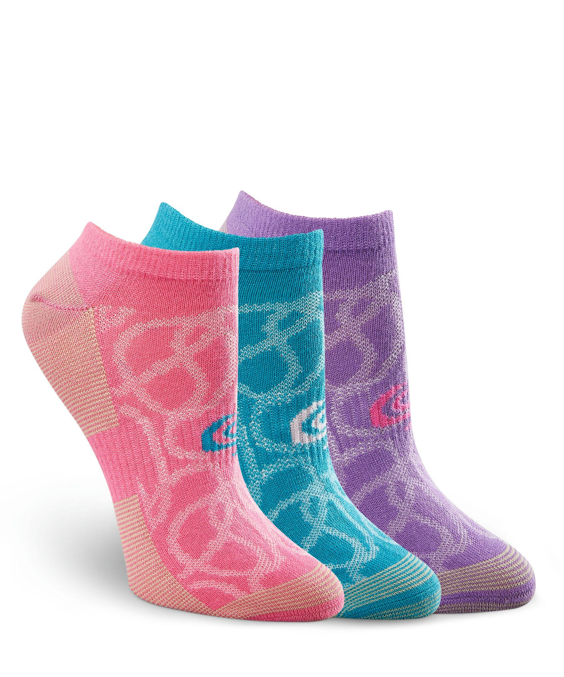 Copper Sole Women's 3 Pack Extreme Atheletic No Show Sock