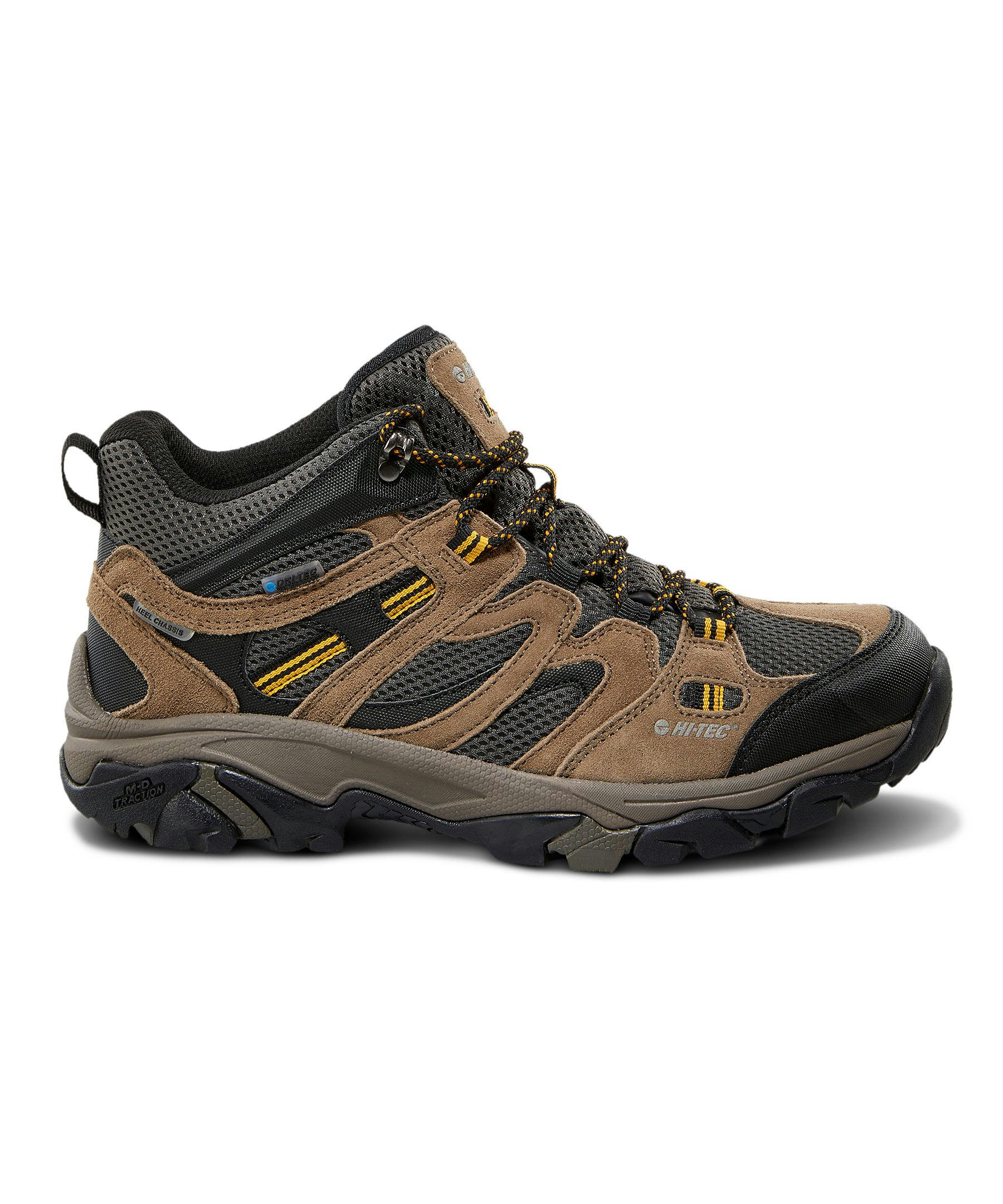 Hi-Tec Men's Ravus Vent Mid Cut Dri-Tec Waterproof Boots - Brown