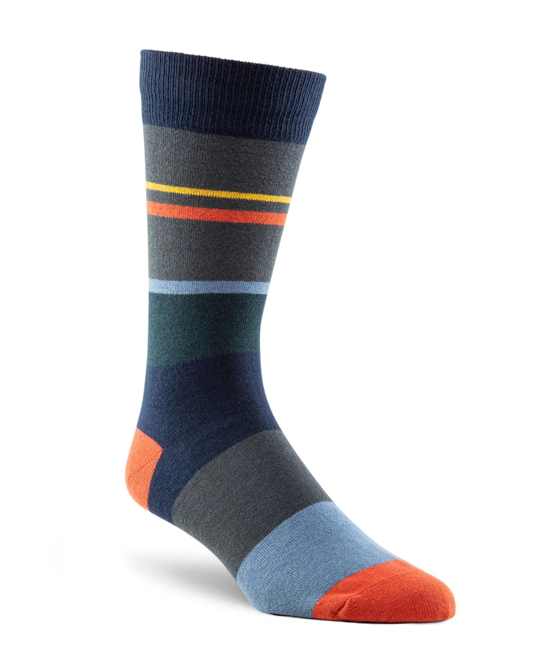 Denver Hayes Men's Novelty Patterned FreshTech Casual Crew Socks