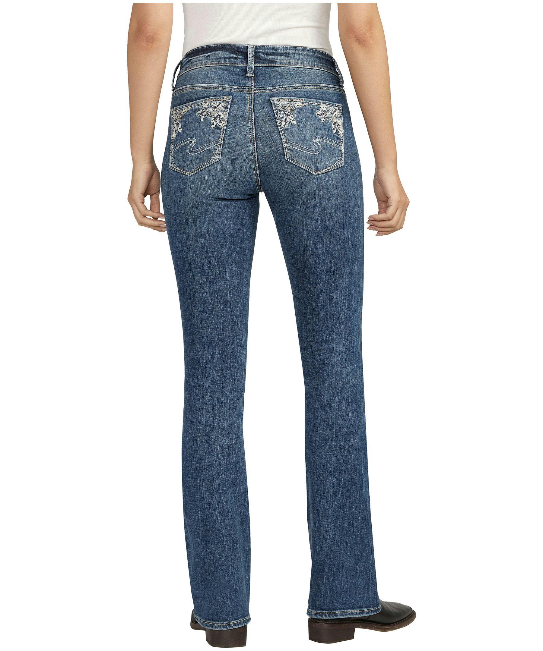 Silver Women's Elyse Mid Rise Classic Fit Bootcut Jeans