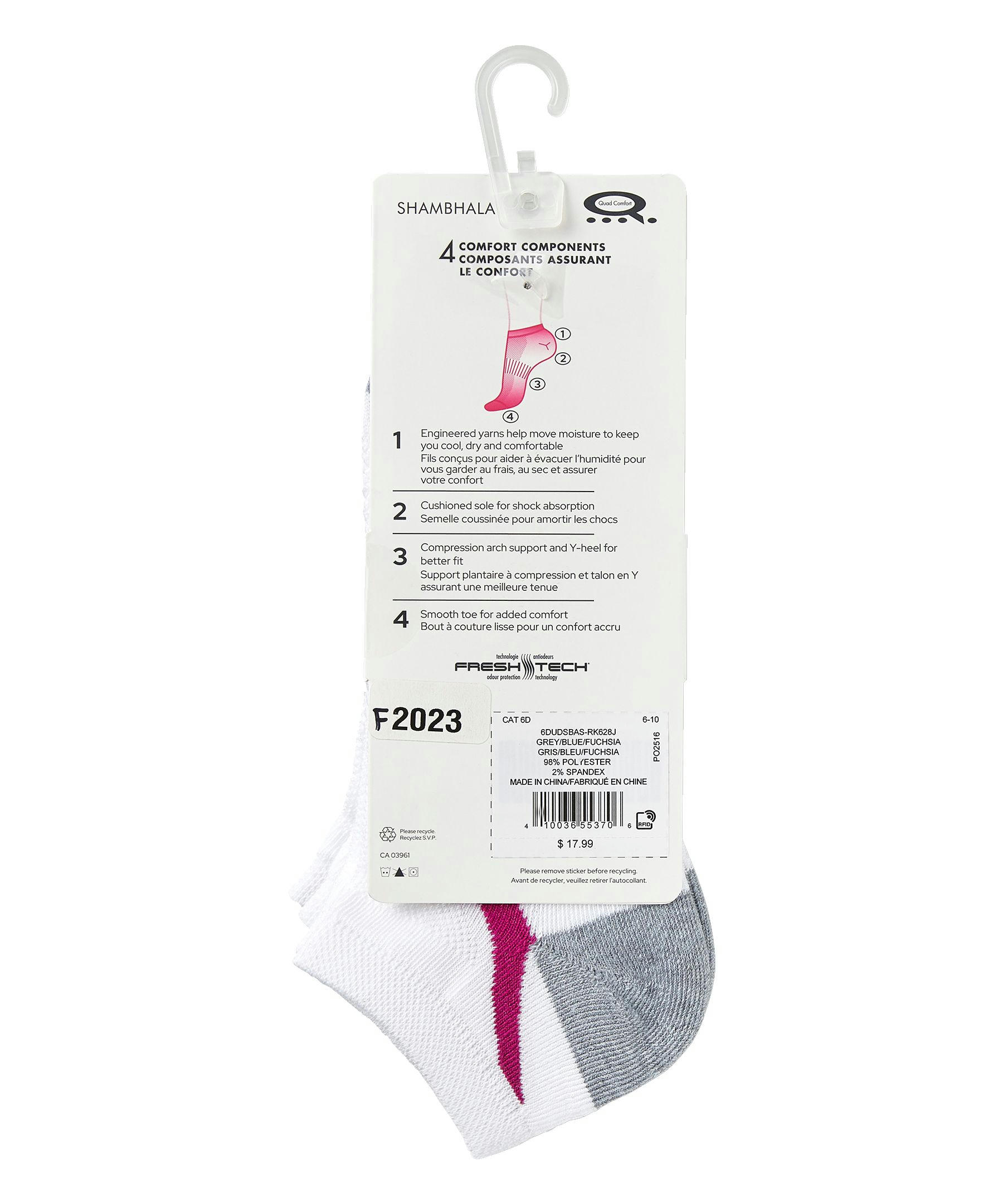 Shambhala Women's 3-Pack Low Cut Sport Socks