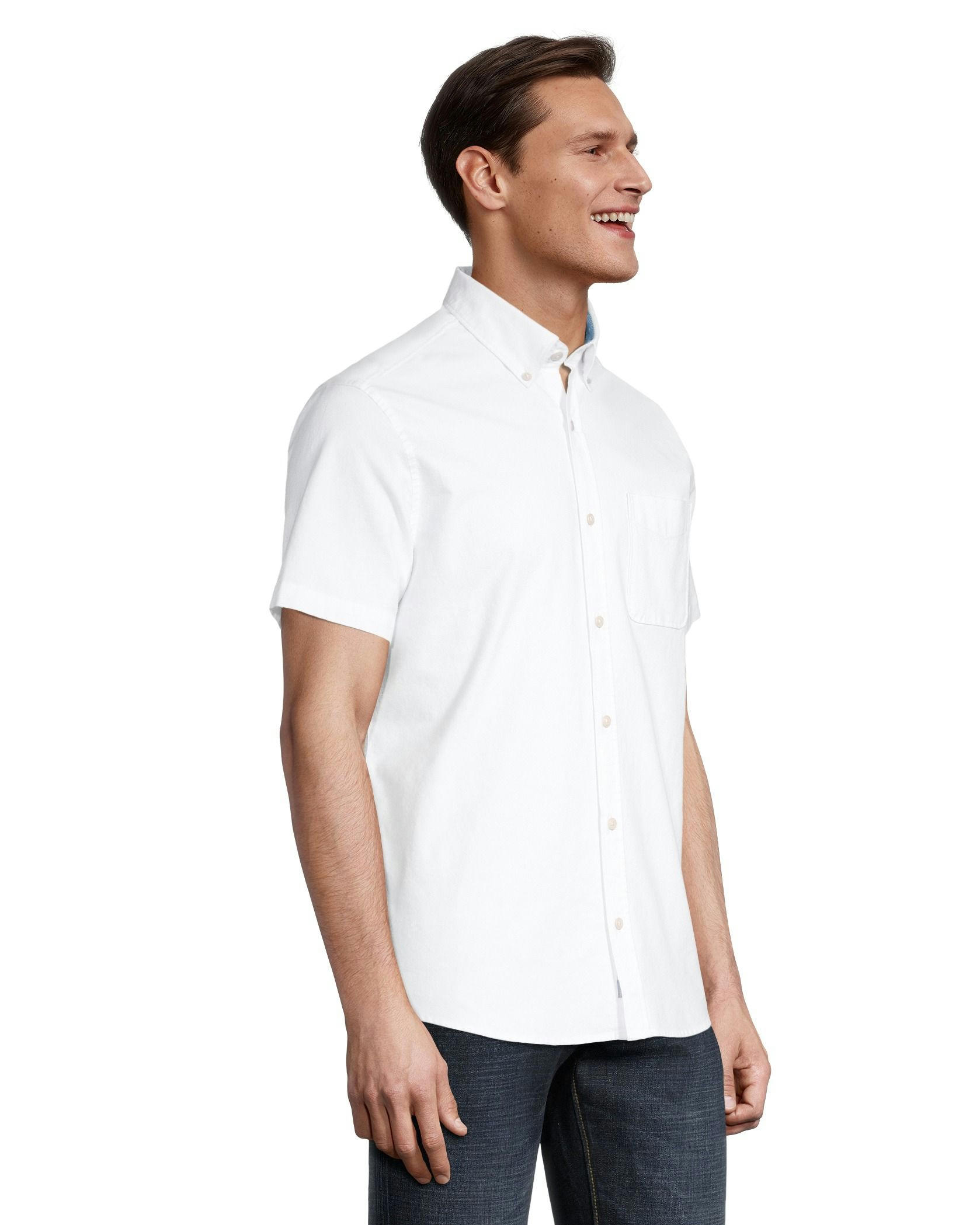 Denver Hayes Men's Oxford Modern Fit Casual Shirt