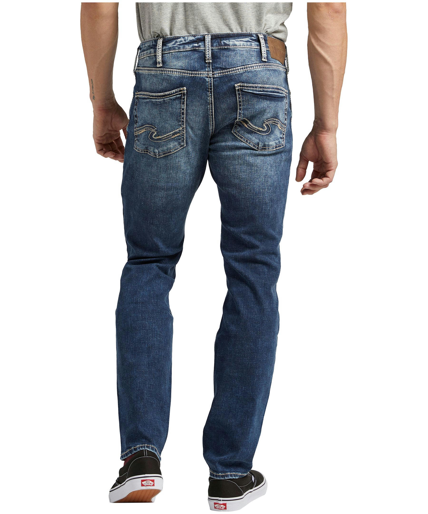 Silver Men's Konrad Slim Straight Fit Jeans