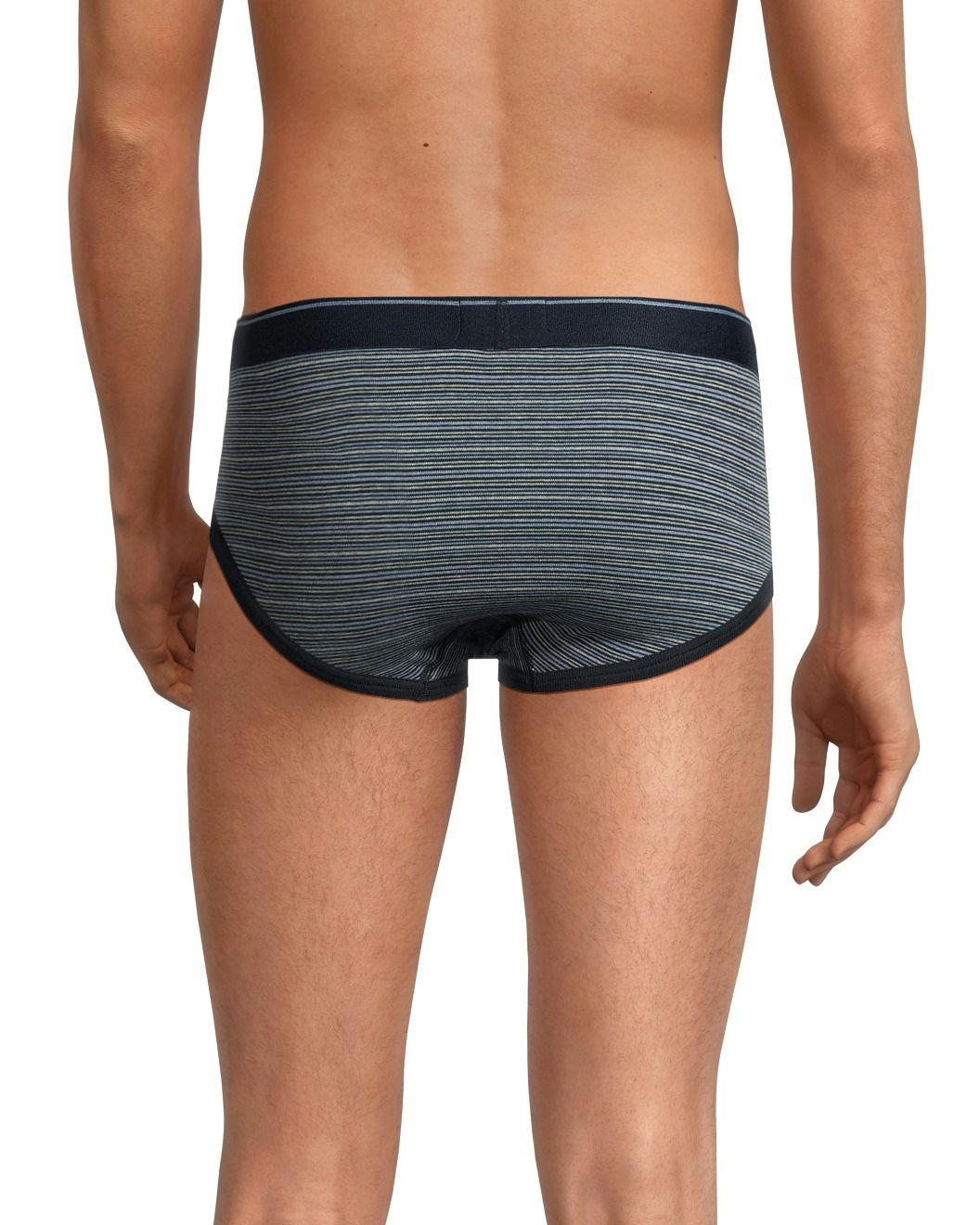 Denver Hayes Men's 3 Pack Yarn Dye Basic Briefs