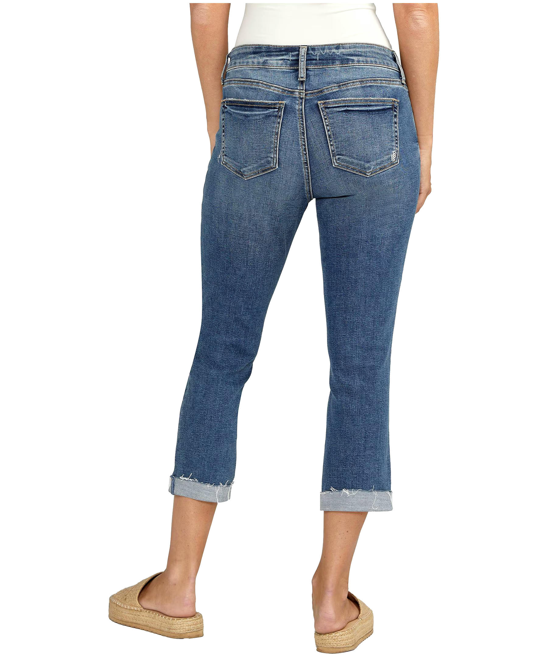 Silver Women's Elyse Mid Rise Curvey Fit Capris