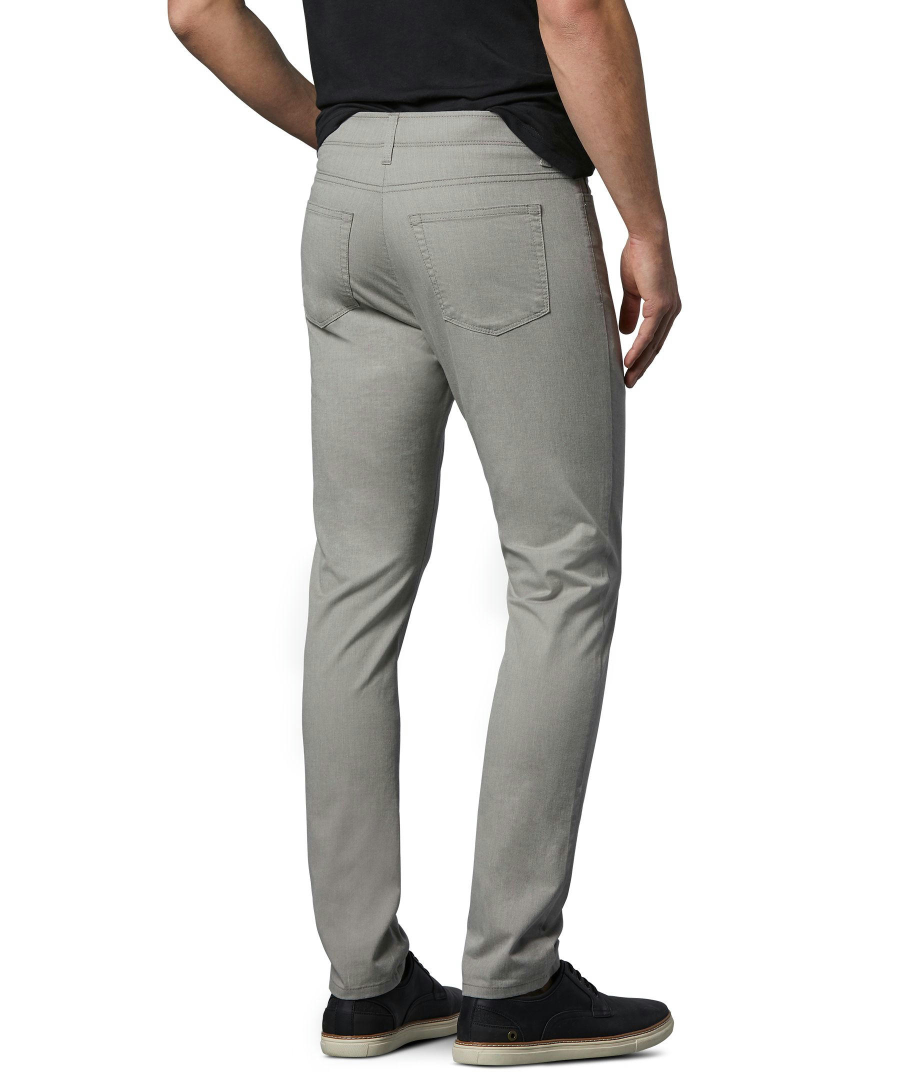 Denver Hayes Men's Stretch 5 Pocket Slim Chino Pants