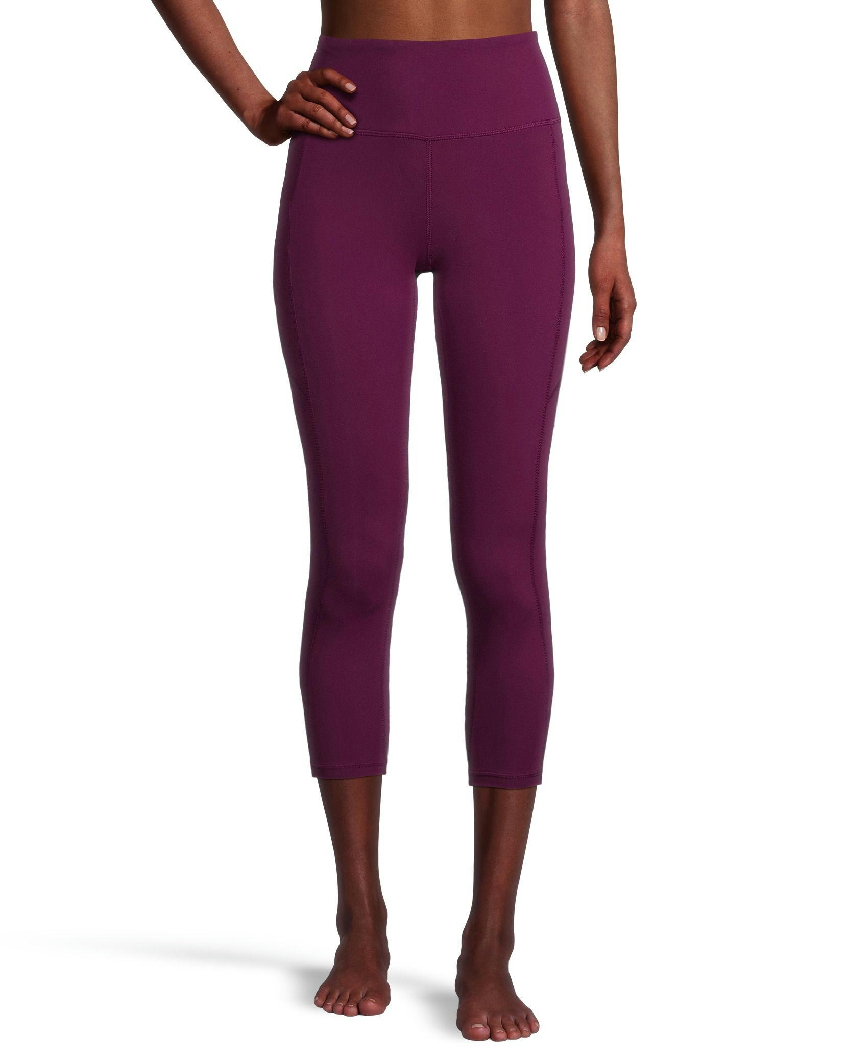 Shambhala Women's Comfort High Rise Crop Legging with Pocket
