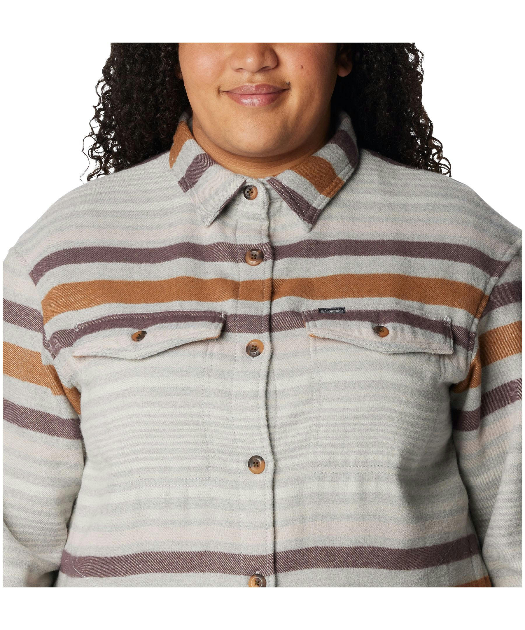 Columbia Women's Calico Basin Casual Fit Long Sleeve Shacket