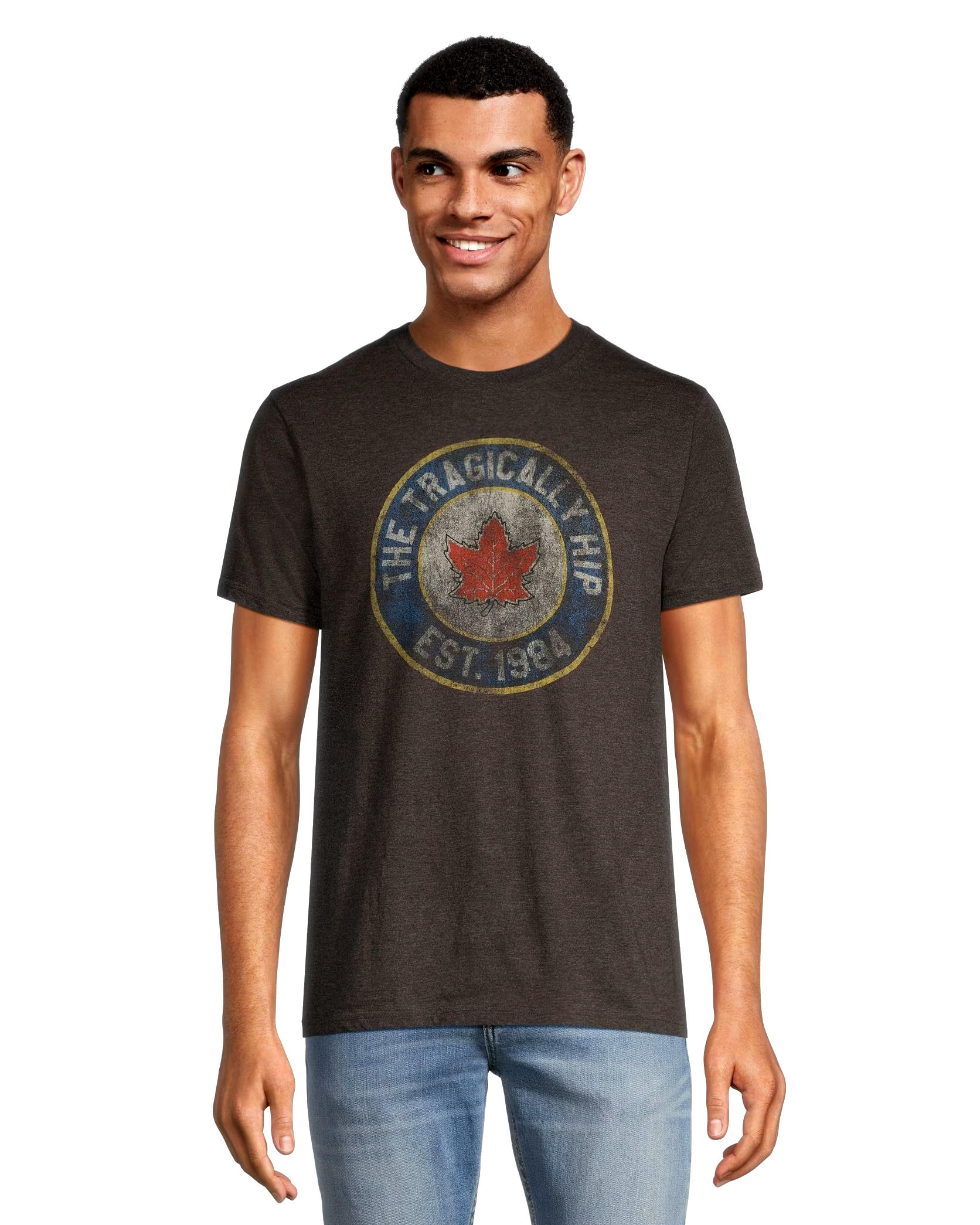 Logo T-Shirt Men's Tragically Hip Retro Regular Fit Crewneck Graphic T Shirt