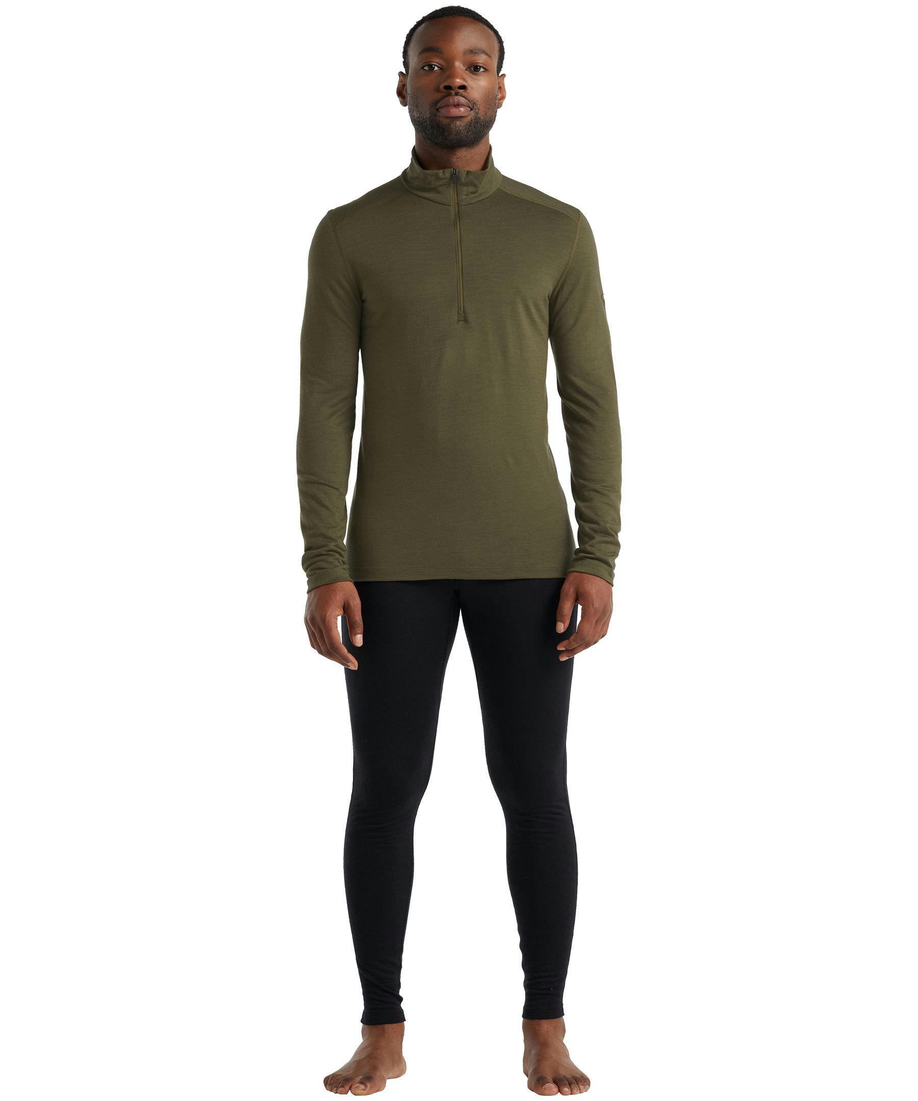Icebreaker Men's 200 Oasis Long Sleeve Half Zip Base Layer Top