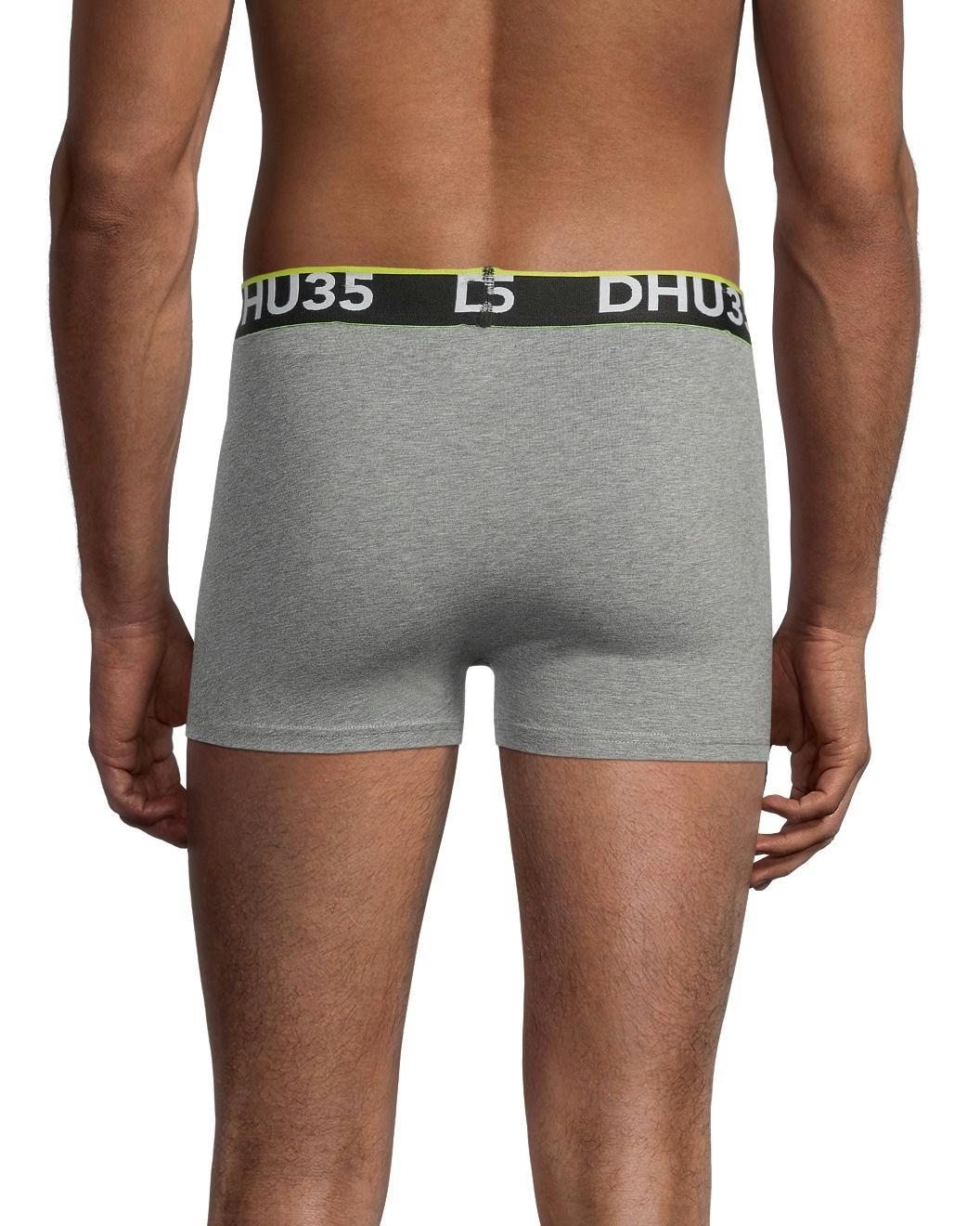 Denver Hayes Men's 2 Pack Fashion Side X Side Cotton Stretch Trunk Briefs with Elastic Waistband