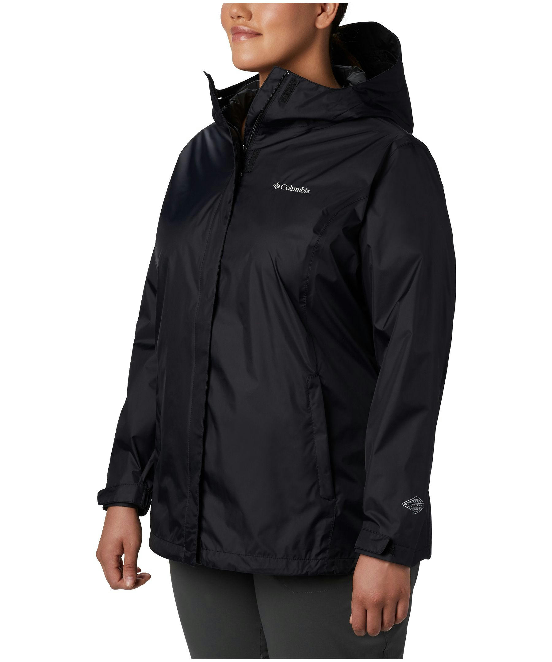 Columbia Women's Arcadia II Hooded Rain Jacket, Waterproof, Breathable, Packable, Shell