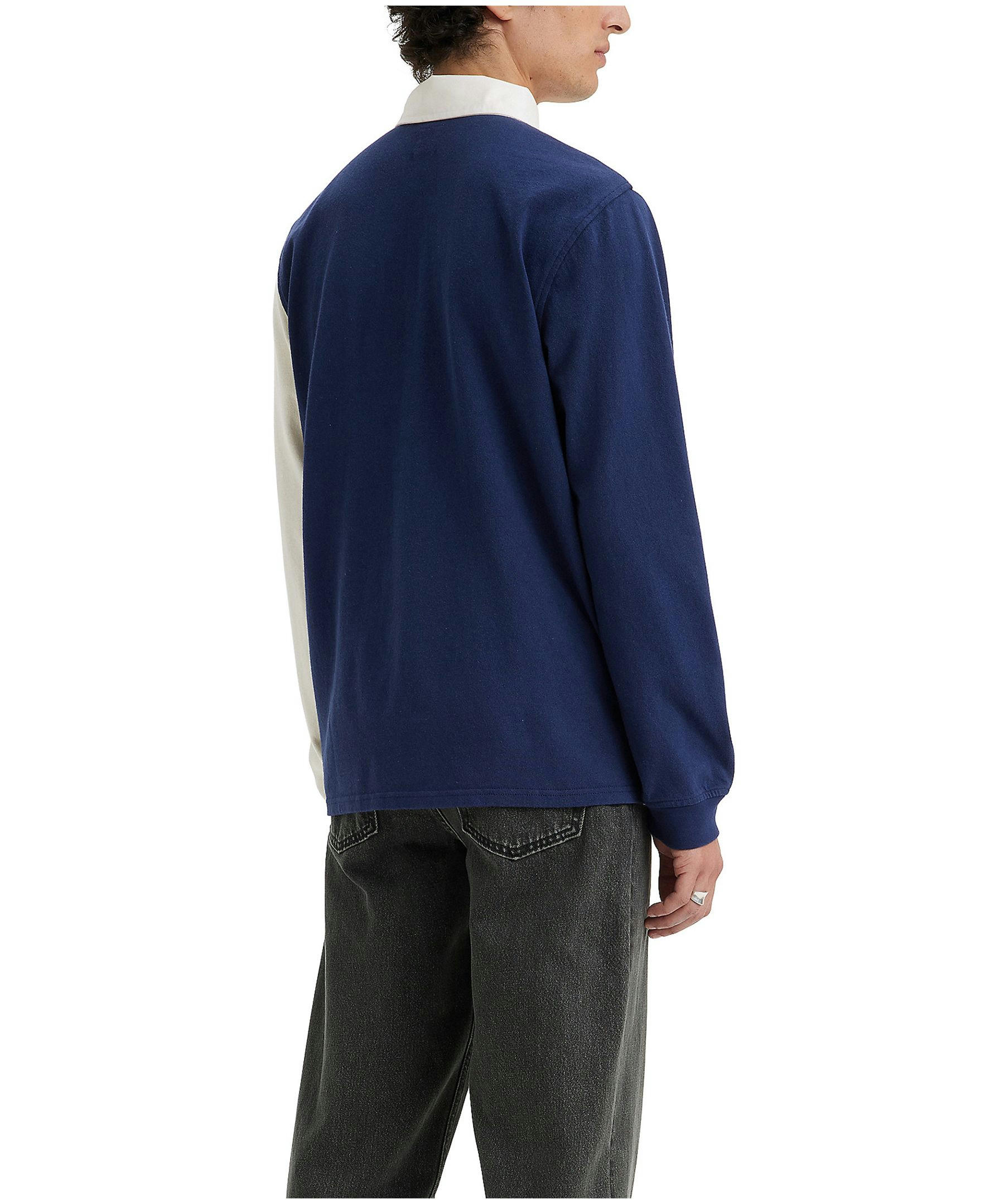 Levi's Men's Long Sleeve Classic Colour Block Rugby Shirt