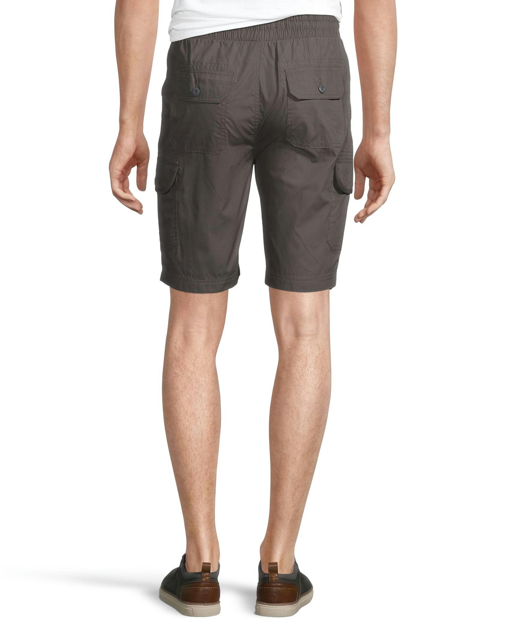 Civics Men's Mid Rise Relaxed Fit Cargo Cotton Shorts