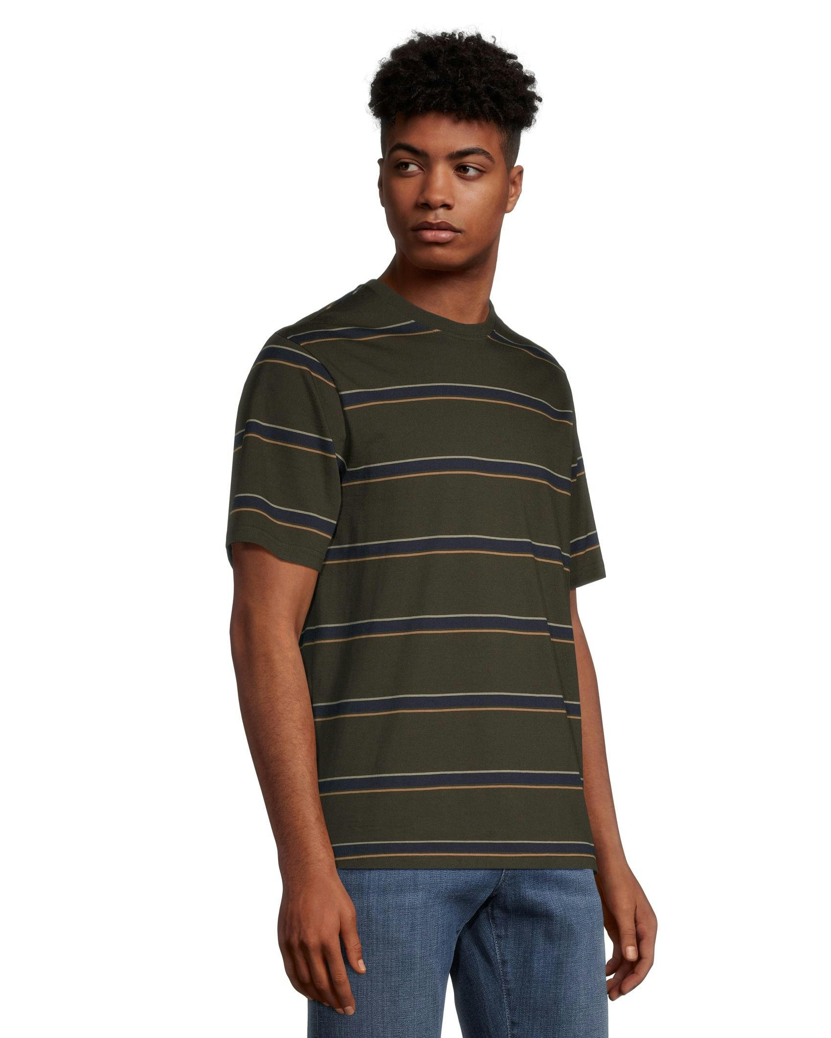 Denver Hayes Men's 50 Wash Classic Fit Crew Neck T Shirt