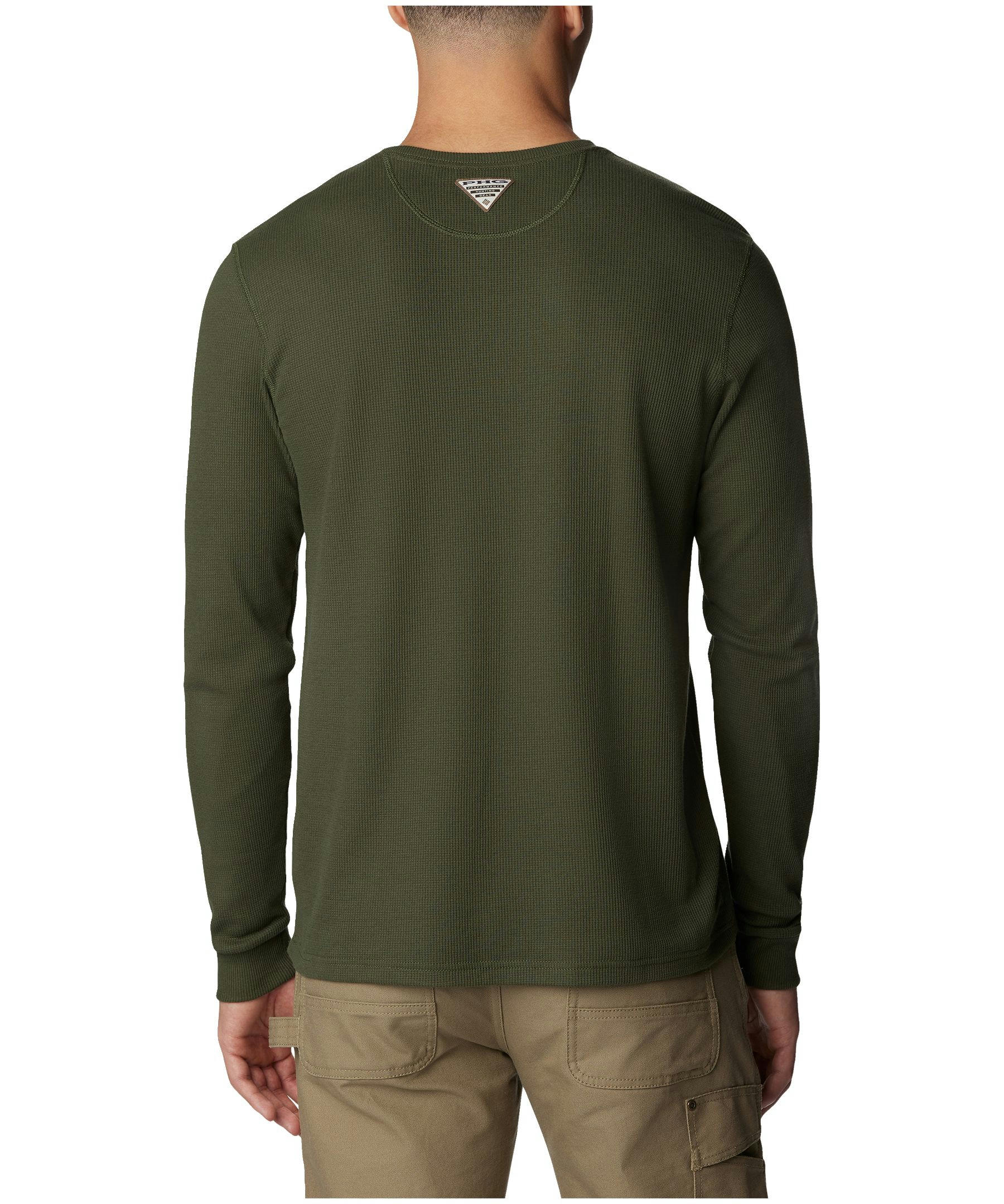 Columbia Men's Built For It Performance Hunting Gear Long Sleeve Waffle T Shirt