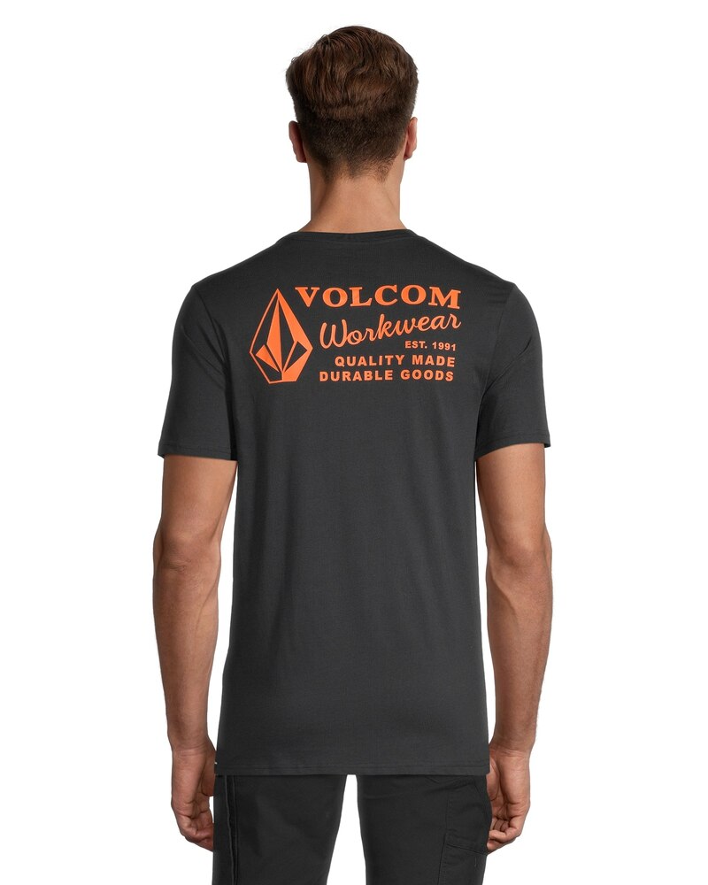 Volcom Workwear Men's Modern Fit Crewneck Cotton Work T Shirt
