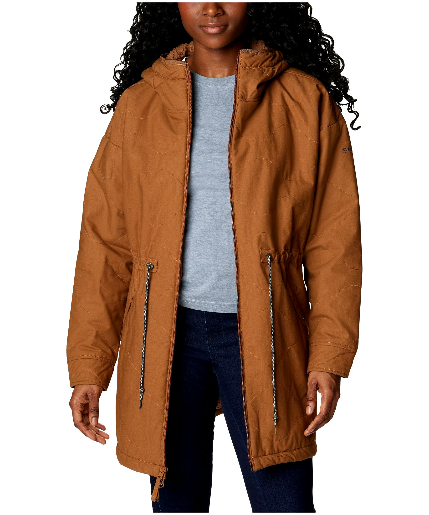 Columbia Women's Crystal Crest Quilted Sherpa-Lined Jacket