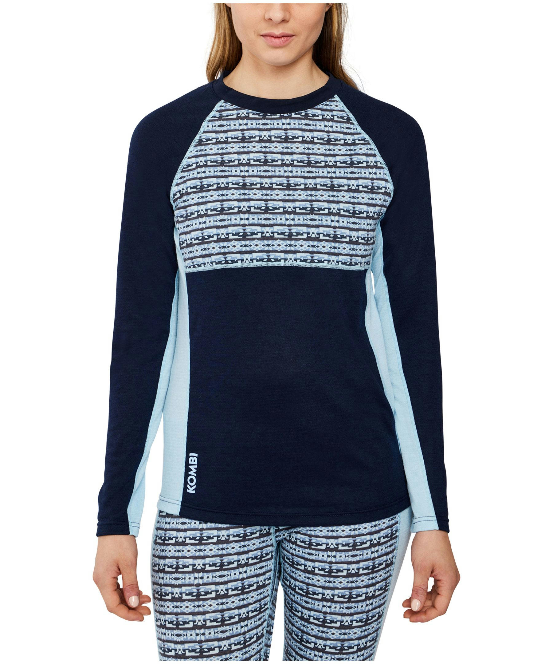 Kombi Women's B2 Merino Blend Crew Neck Baselayer Top