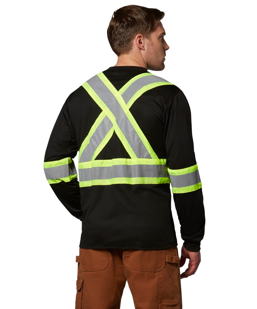 Dakota WorkPro Series Men's Hi Vis Lined Long Sleeve T Shirt