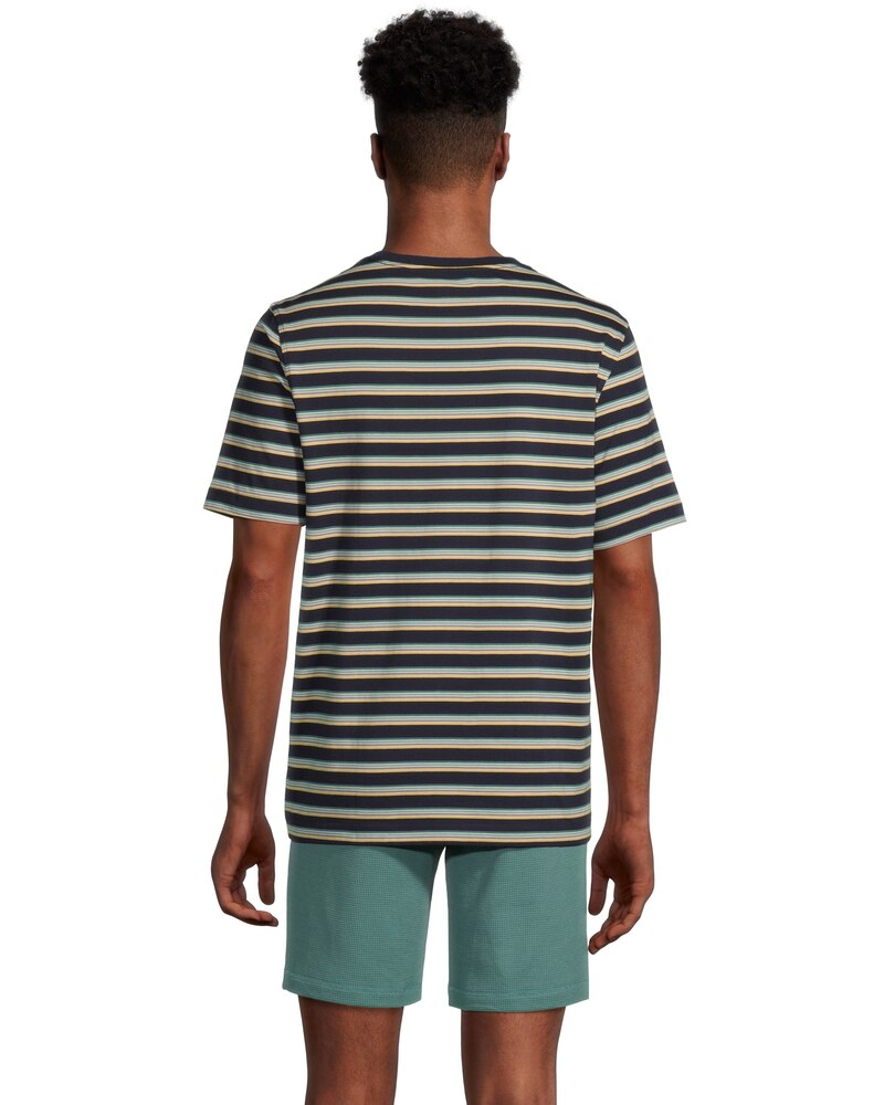 Men's 2 Piece Waffle T Shirt and Short Set