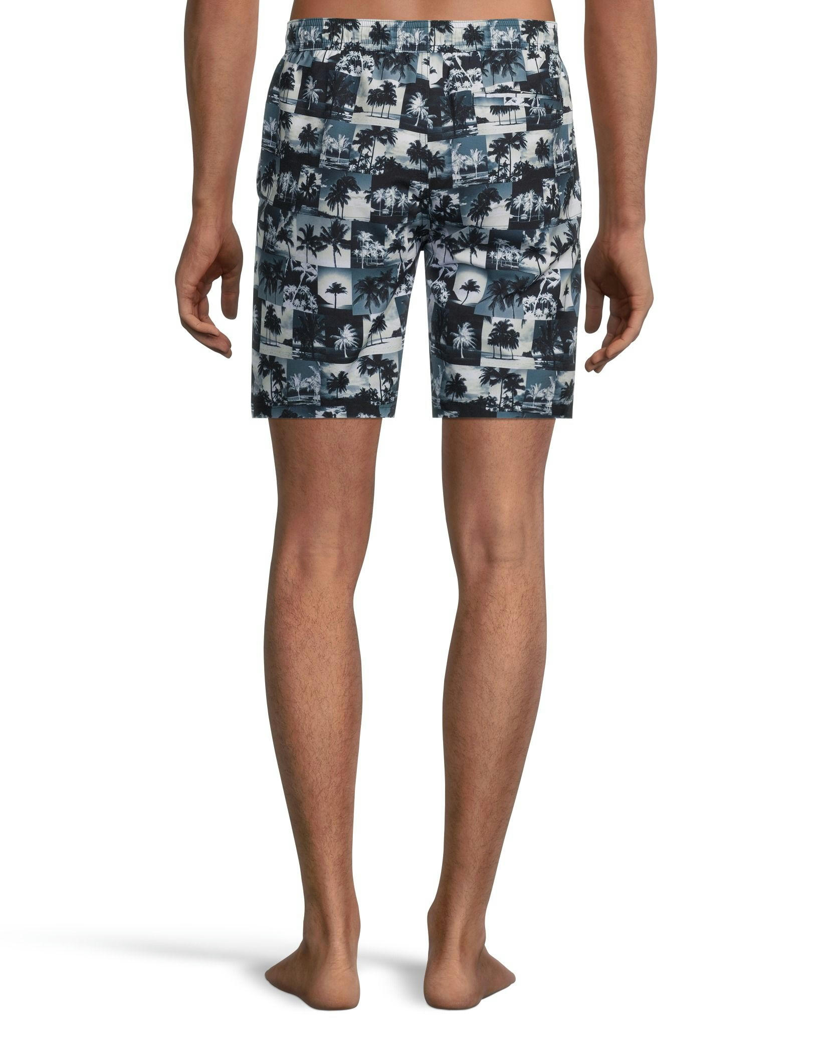 EXP Men's Camo Mid Rise Swim Shorts