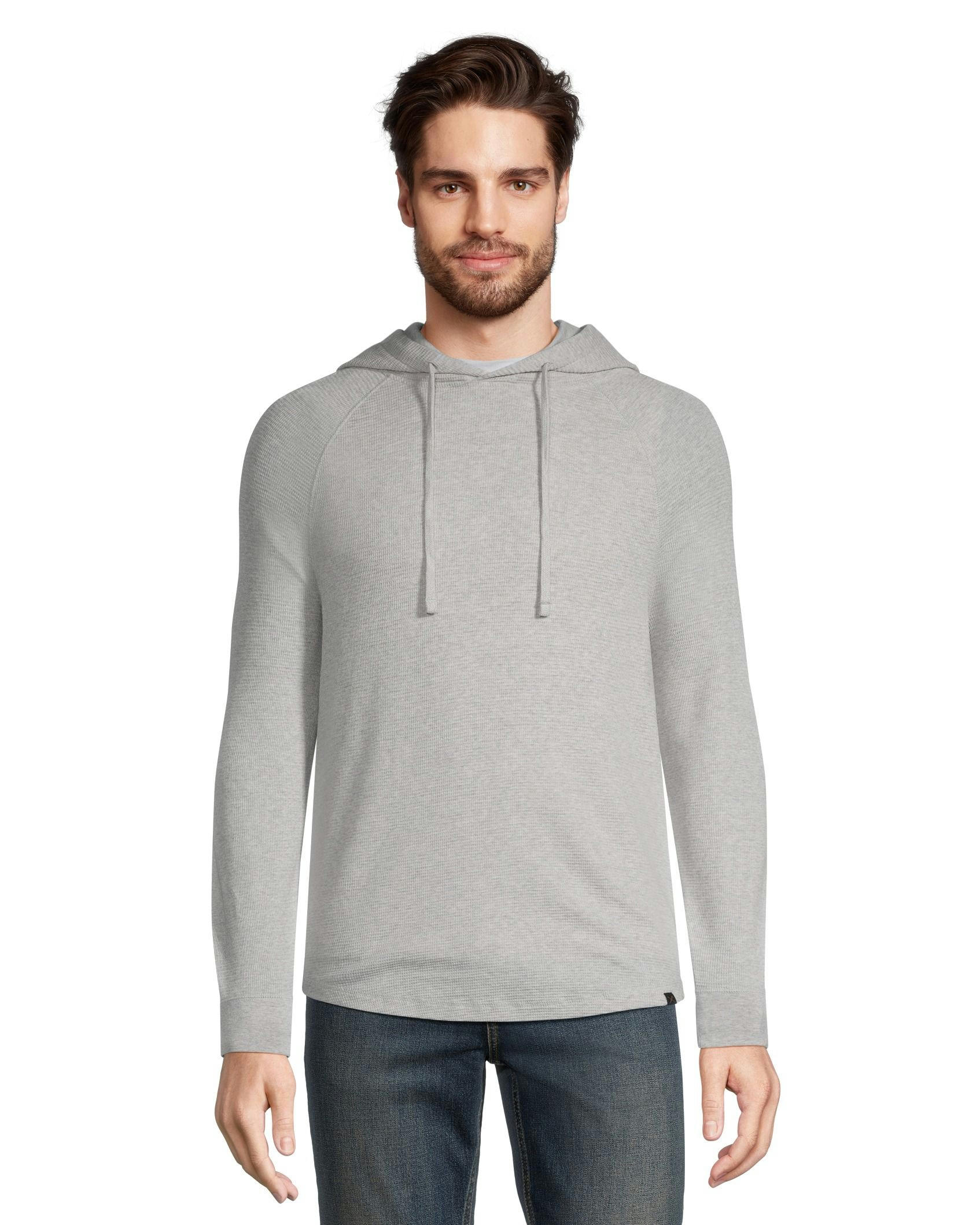 Denver Hayes Men's Long Sleeve Waffle Raglan Hoodie