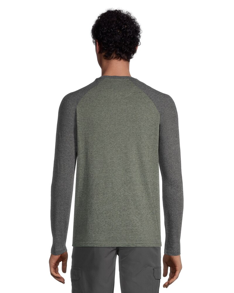 FarWest Men's Long Sleeve Crewneck Baseball T Shirt