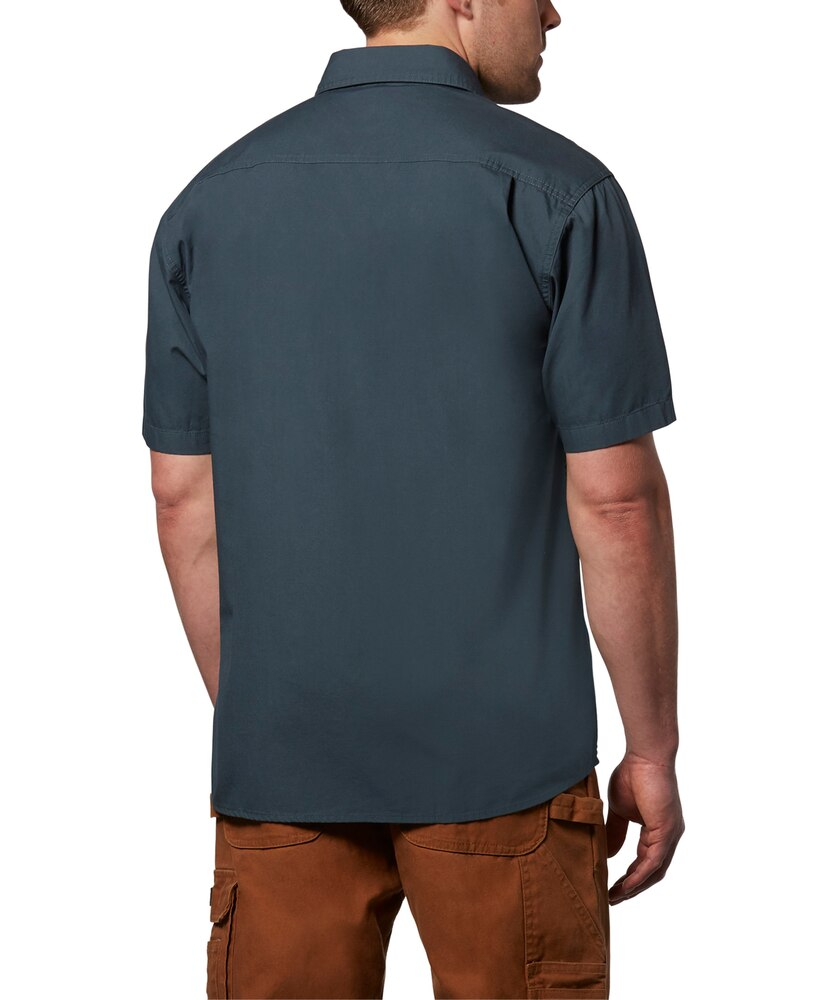 Dakota WorkPro Series Men's Short Sleeve Cotton Canvas Relaxed Fit Contractor Shirt