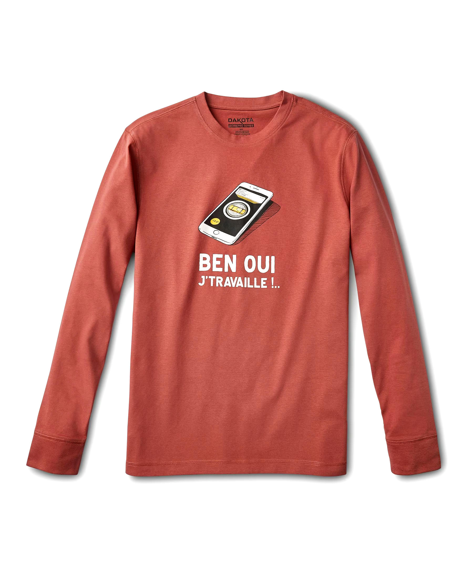 Dakota WorkPro Series Men's Ben Oui J'Travaille Long Sleeve T-Shirt