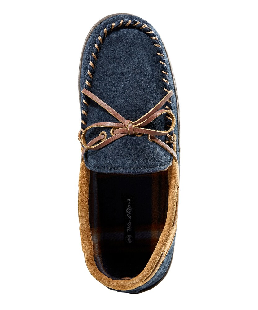 WindRiver Men's Suede Handsewn Slippers