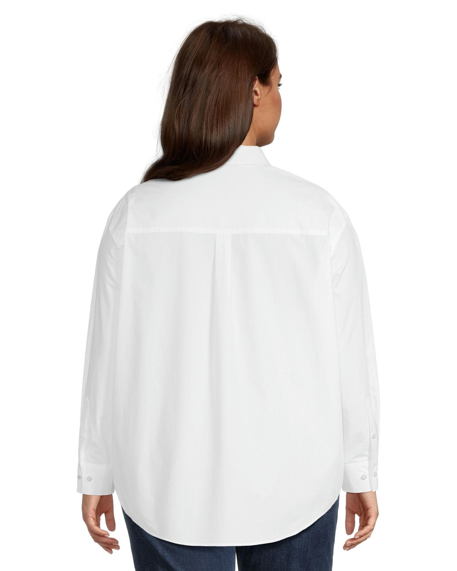 Denver Hayes Women's Oversize Button-Up Long Sleeve Shirt