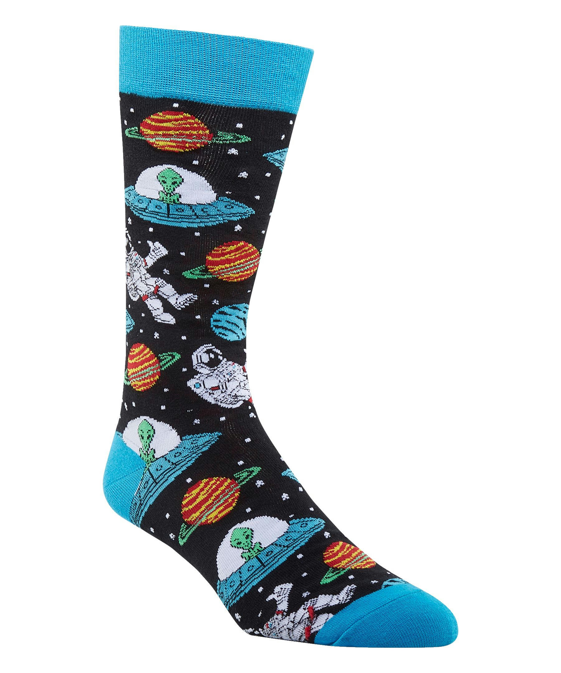 Denver Hayes Men's Novelty Pattern Crew Socks