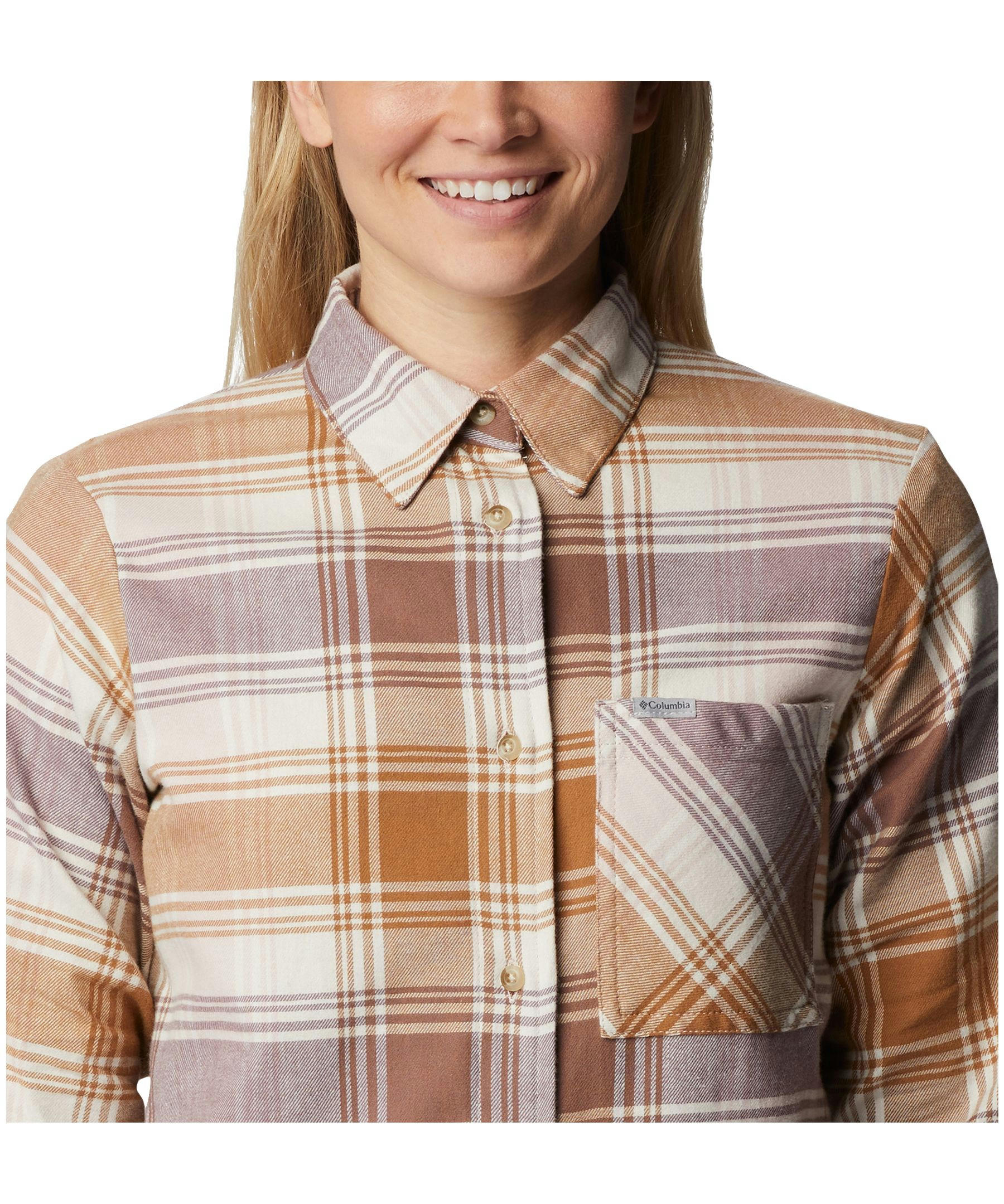 Columbia Women's Calico Basin Classic Long Sleeve Flannel Shirt