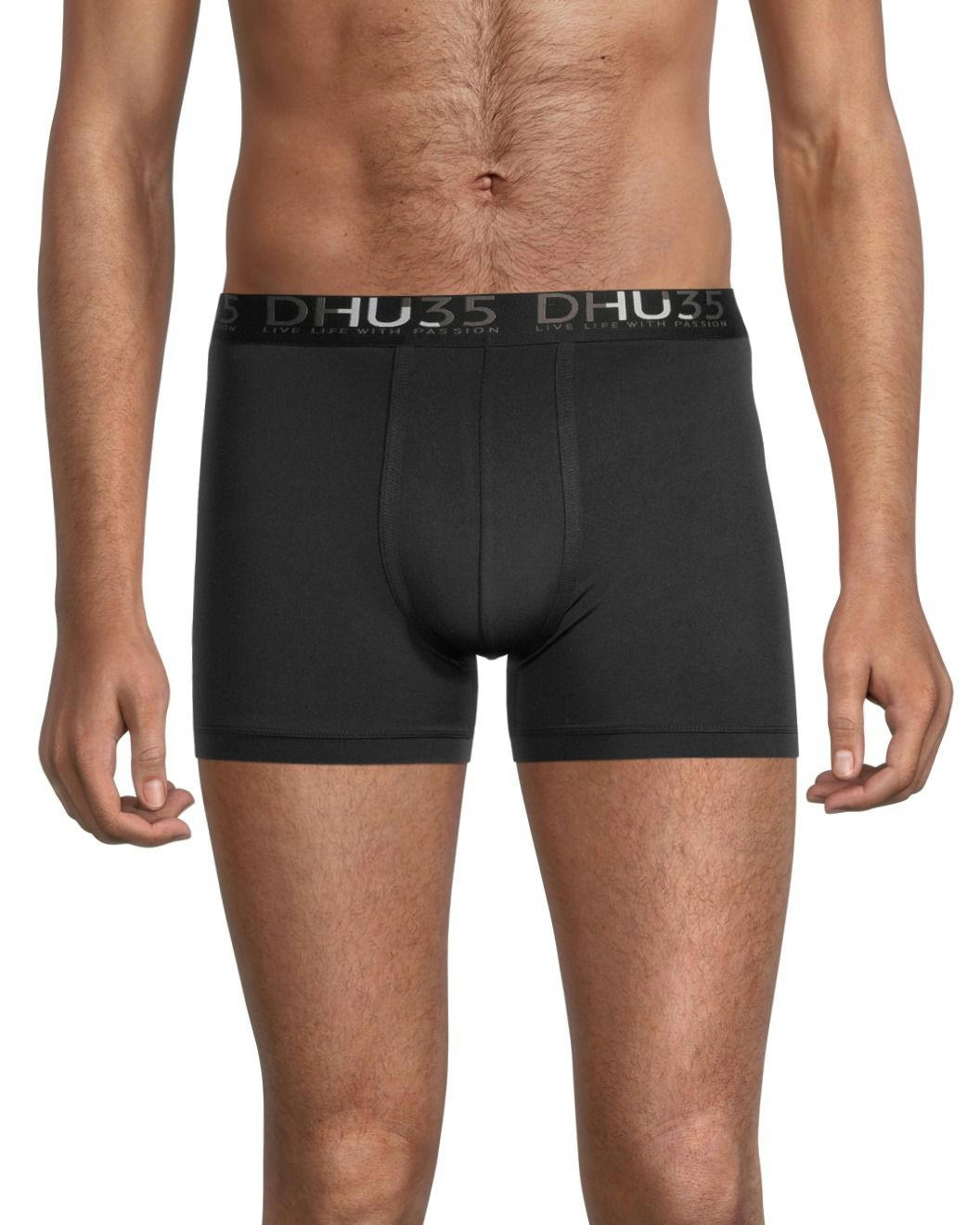 Denver Hayes Men's 3 Pack Fashion Microfiber Heat Press Trunk Brief
