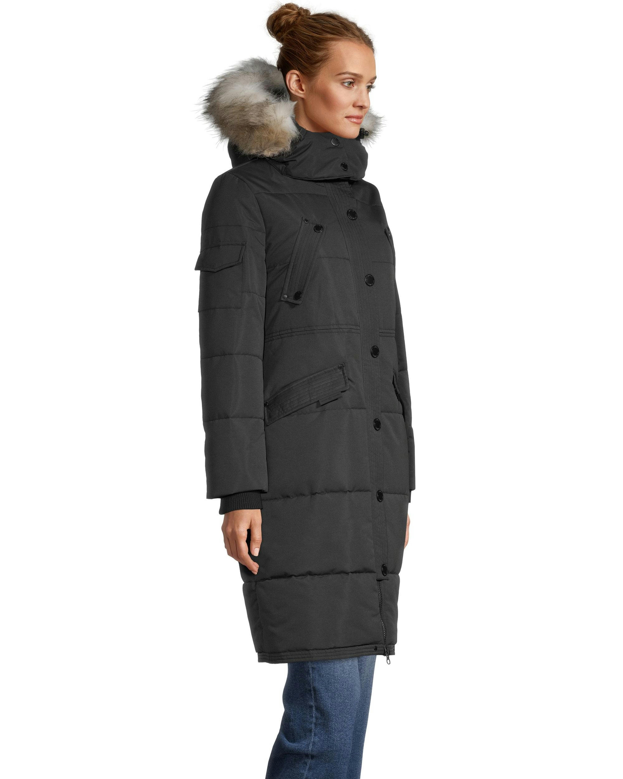Noize Women's Kaylee Long Quilted Parka Jacket