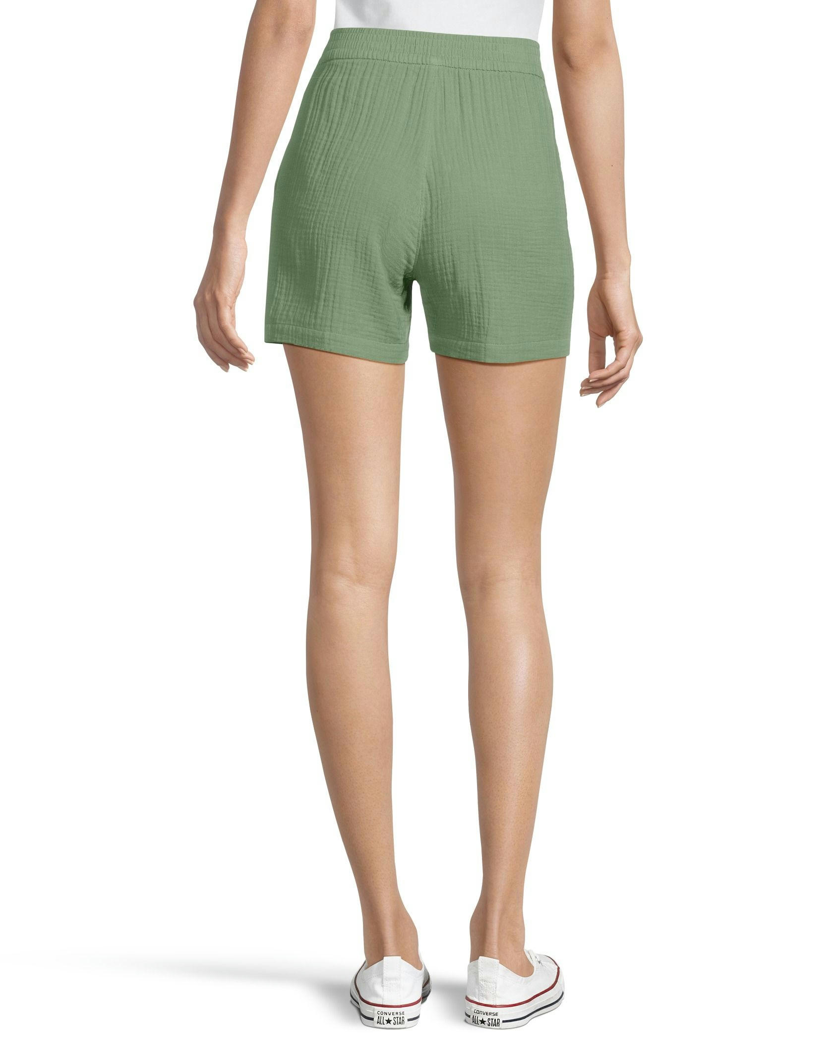 FarWest Women's Double Gauze Lightweight Pull On Shorts