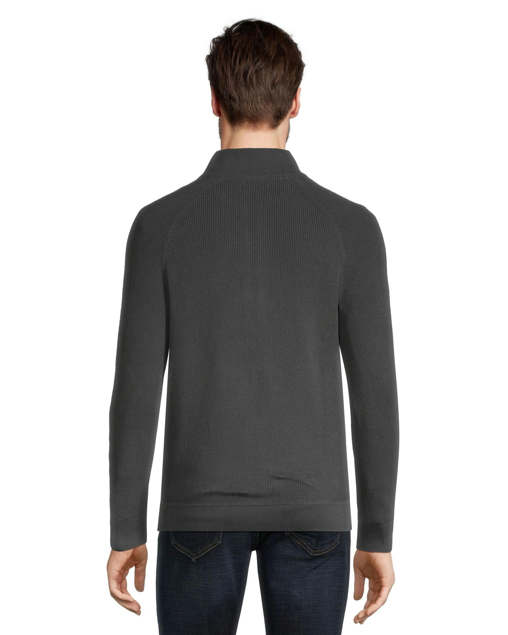 Denver Hayes Men's Full Zip Mockneck Sweater