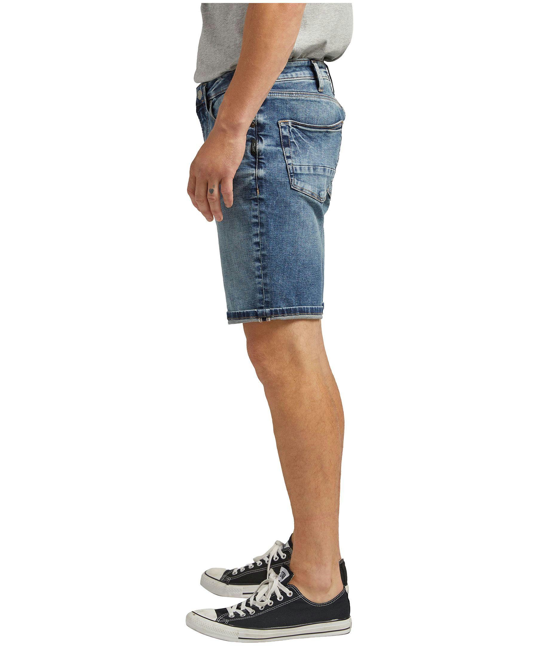 Silver Men's Machray Mid Rise Athletic Fit Shorts