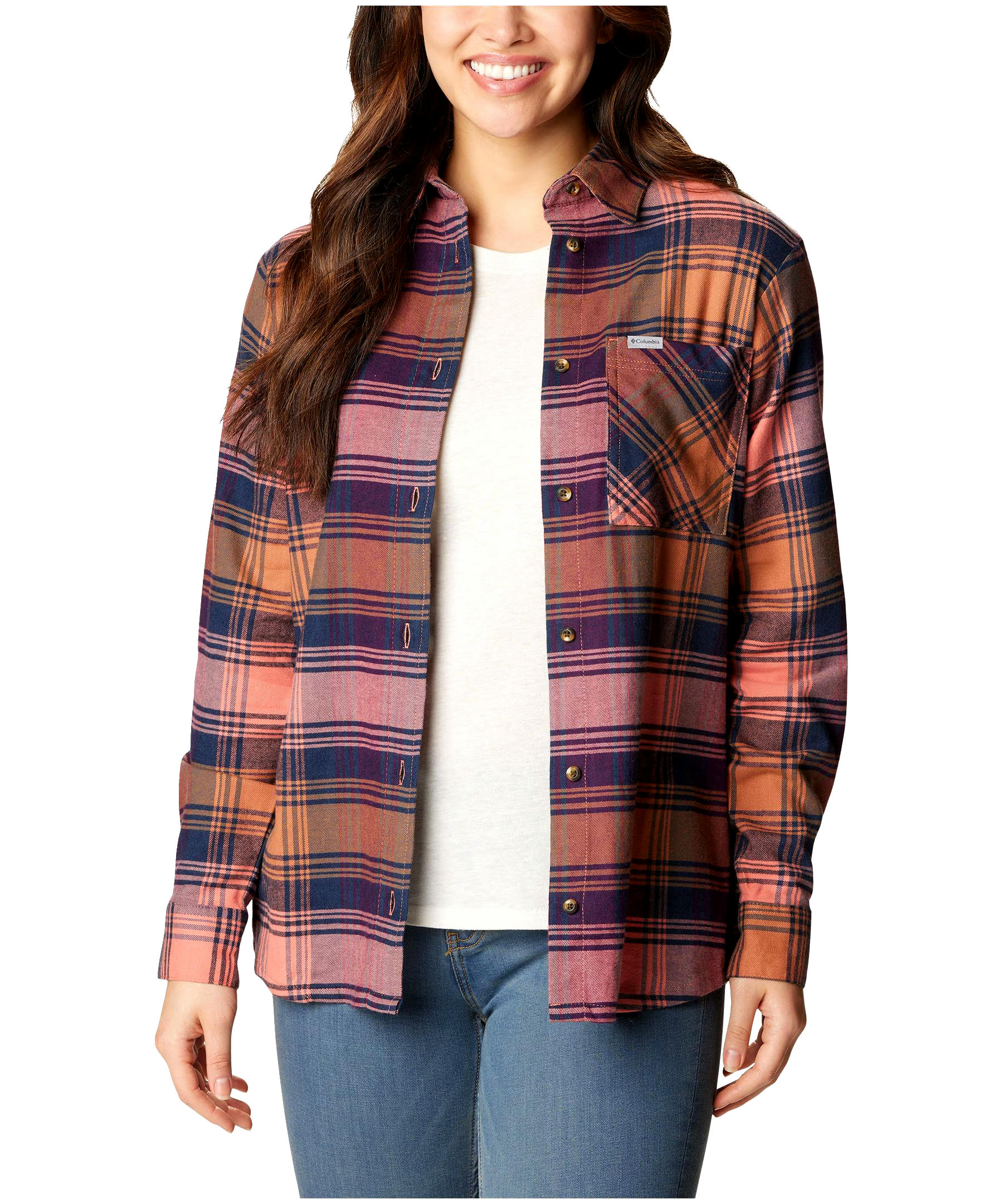 Columbia Women's Calico Basin Classic Long Sleeve Flannel Shirt
