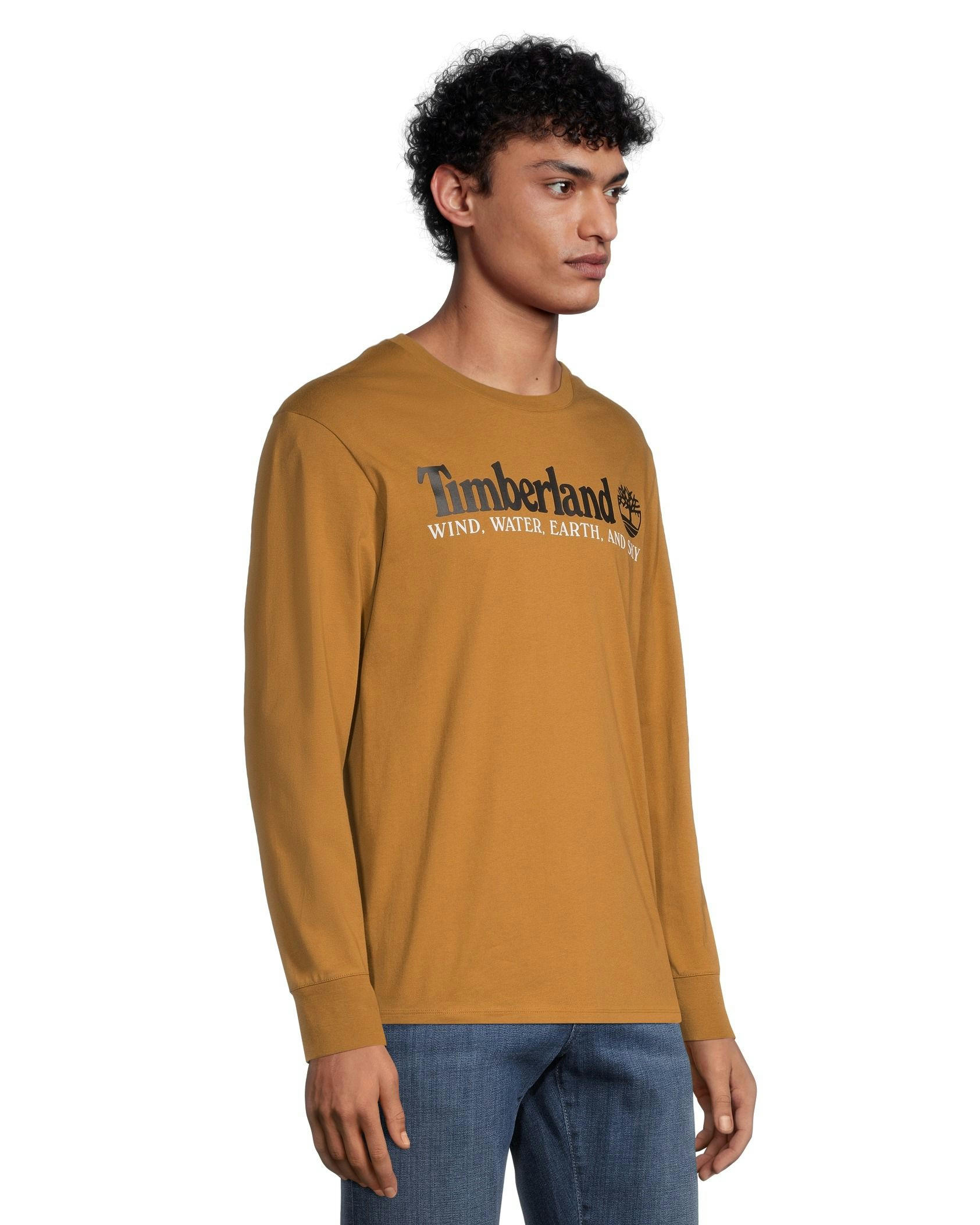 Timberland Men's Long Sleeve Front Graphic T Shirt