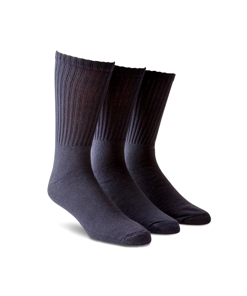 Matrix Men's 3 Pack FRESHTECH Quad Comfort Performance Sport Crew Socks
