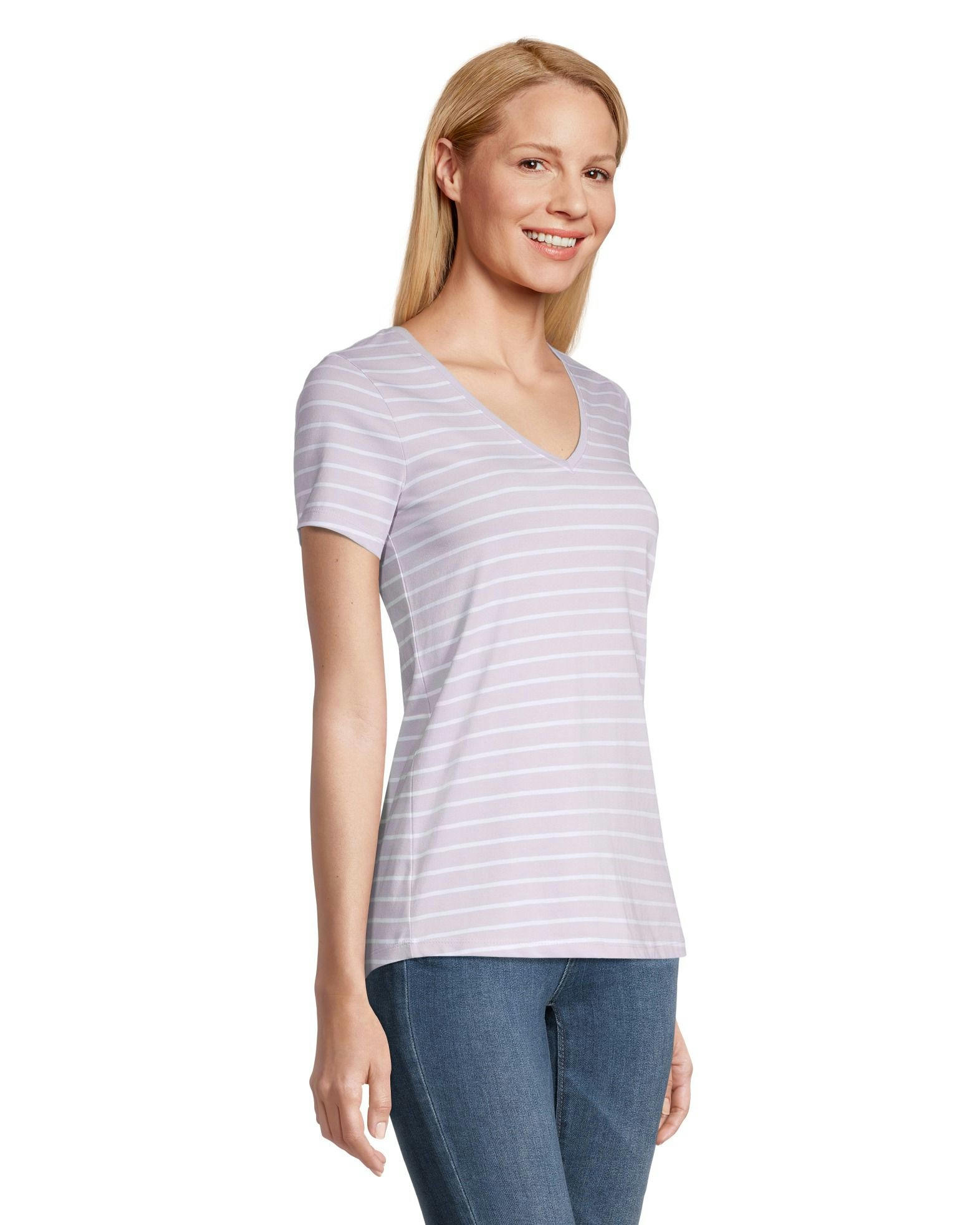 Denver Hayes Women's Semi-Fitted V-Neck T Shirt