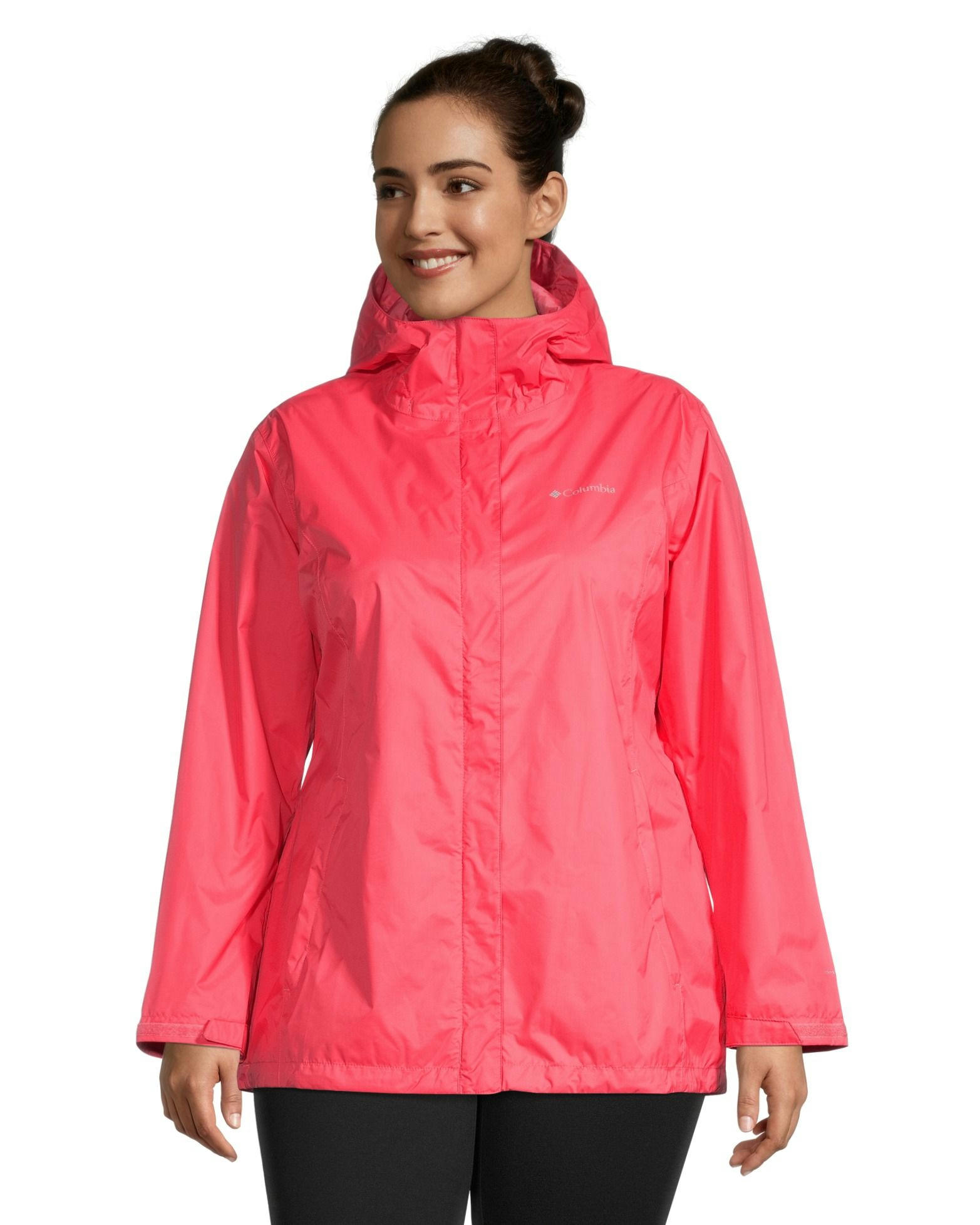 Columbia Women's Arcadia II Hooded Rain Jacket, Waterproof, Breathable, Packable, Shell