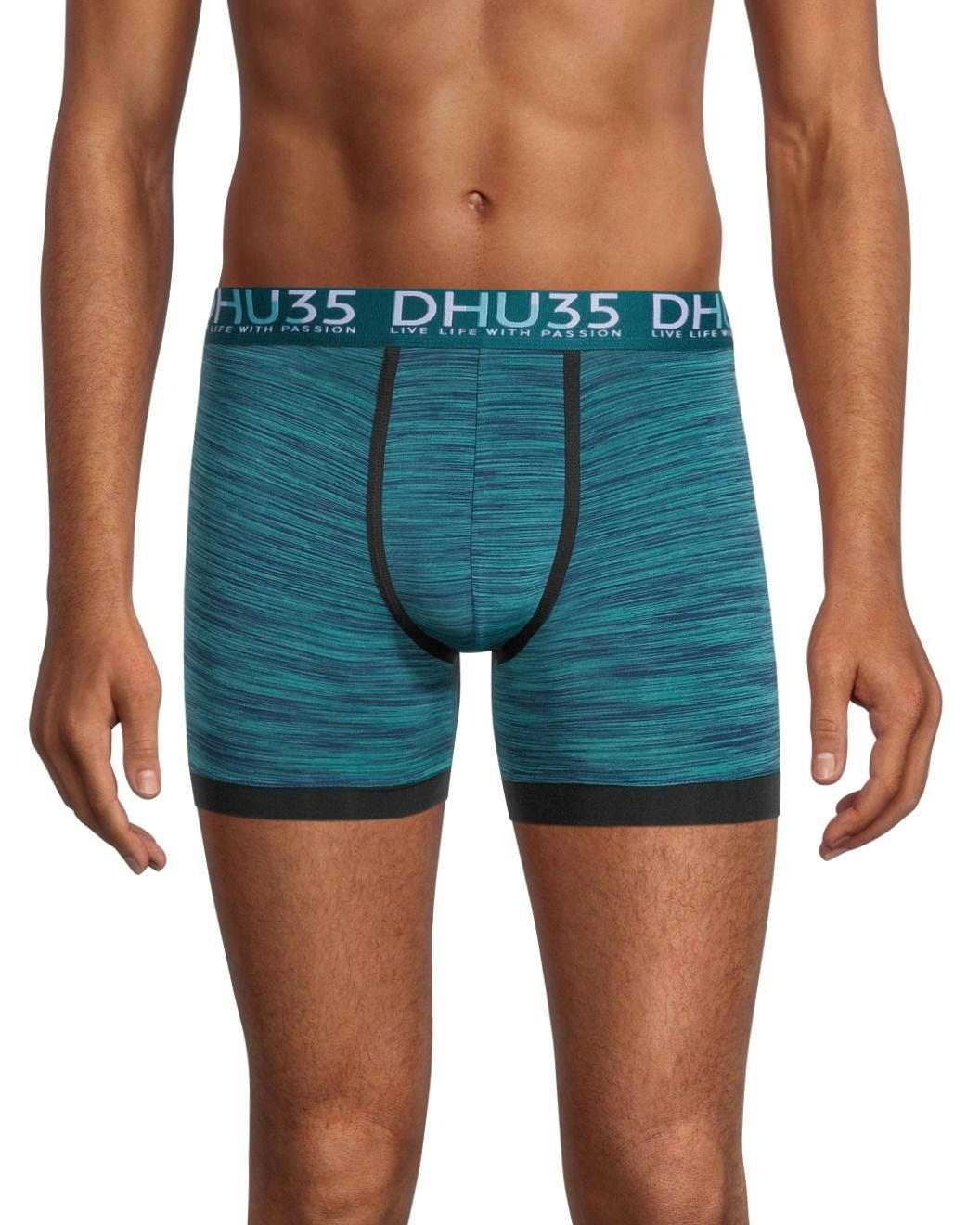 Denver Hayes Men's 3 Pack Microfibre Space Dye Boxer Briefs Underwear