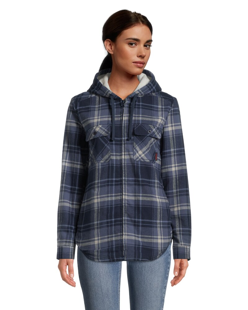 Tough Duck Women's Plush Pile-Lined Flannel Jacket
