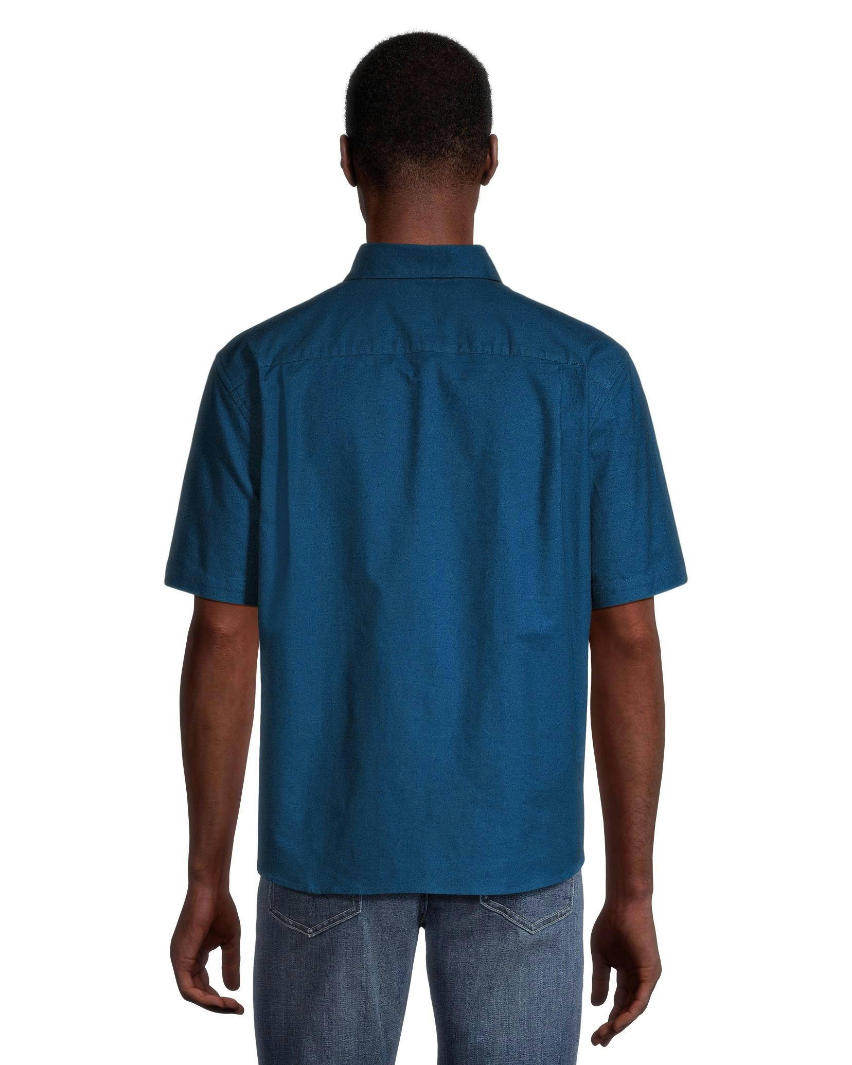 Denver Hayes Men's Oxford Casual Classic Fit Stretch Shirt